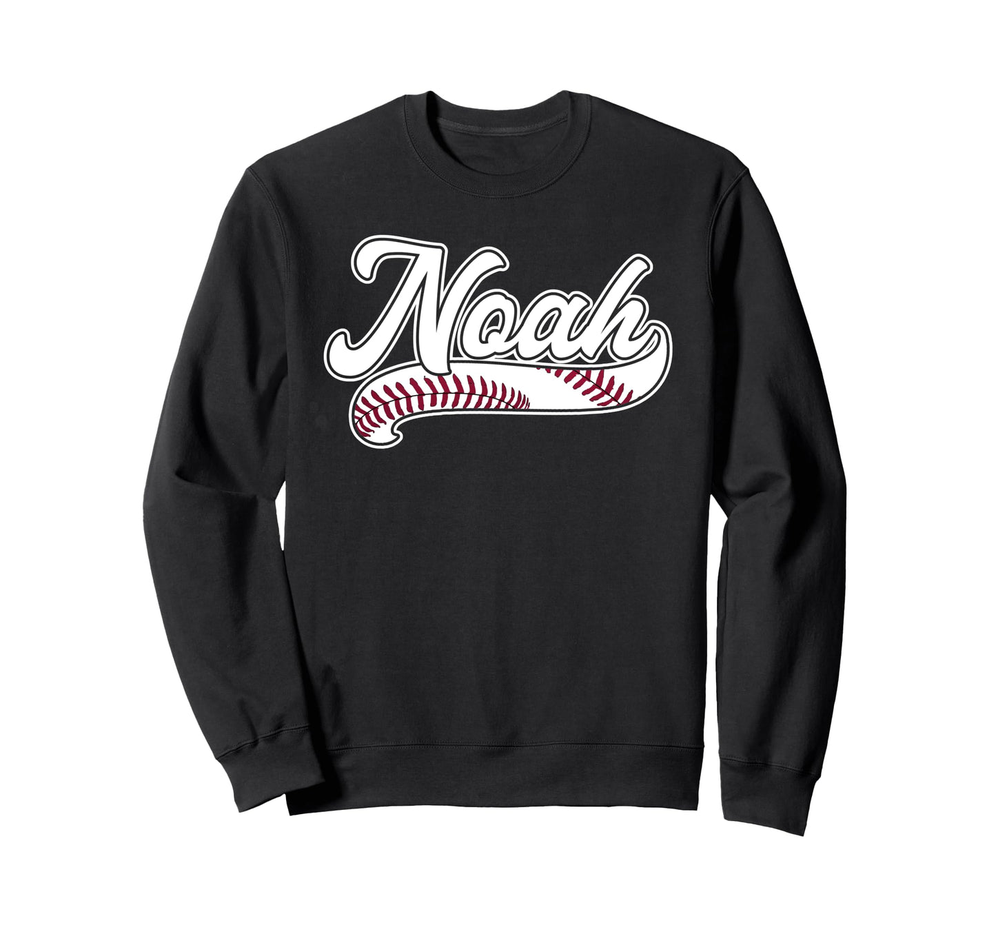 Noah Personalized Baseball Sweatshirt - Casual Everyday Wear for Adults - T-Shirt, Sweatshirt, Hoodie