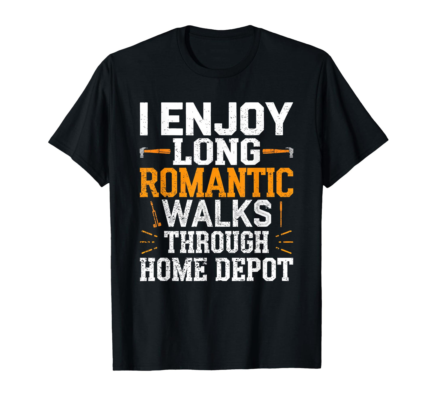 I Enjoy Long Romantic Walks Through T-Shirt - Minimalist Print for Adults - T-Shirt, Sweatshirt, Hoodie