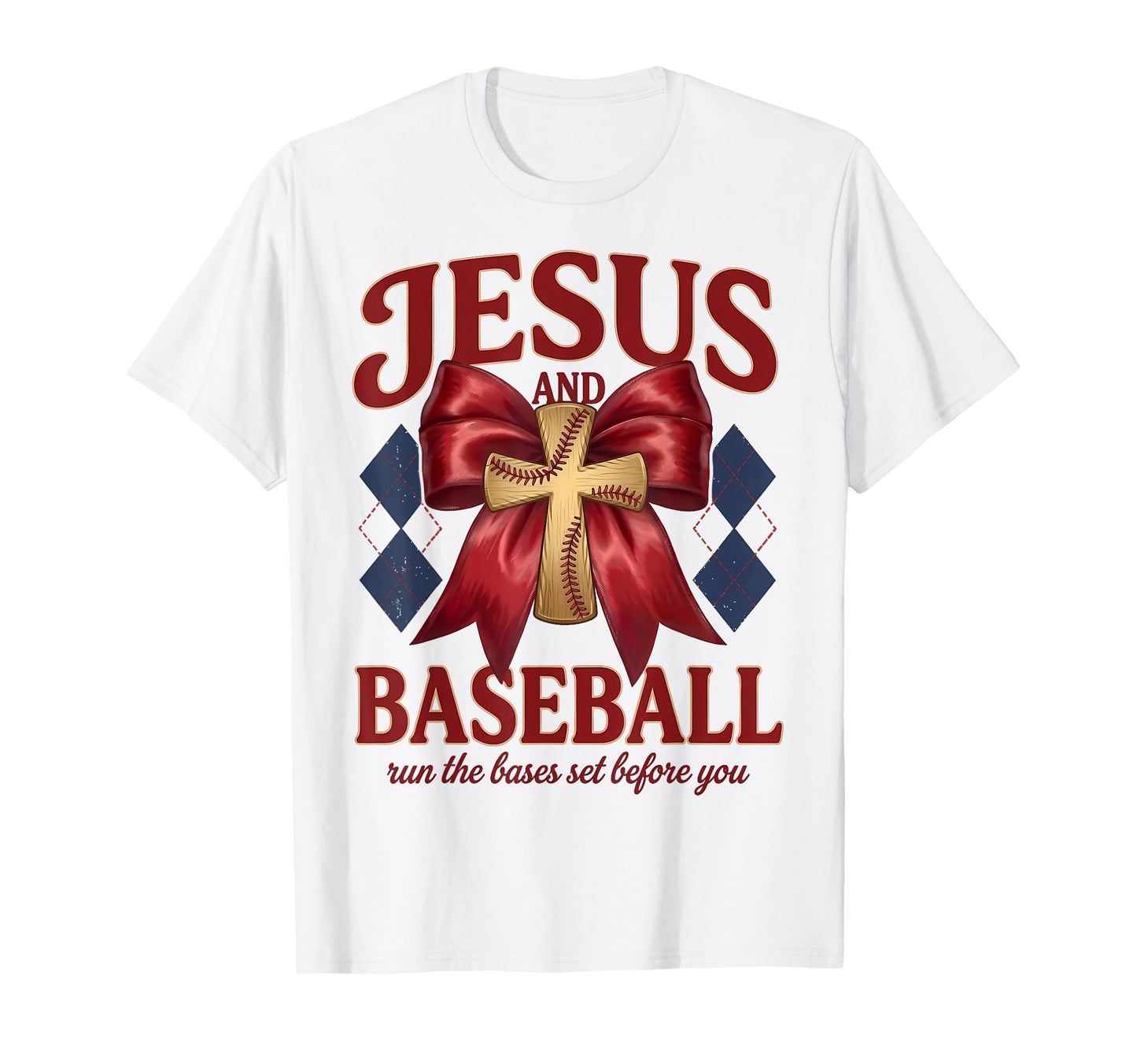 Jesus And Baseball Runs Bases Set T-Shirt - Trendy Graphic for Adults - T-Shirt, Sweatshirt, Hoodie