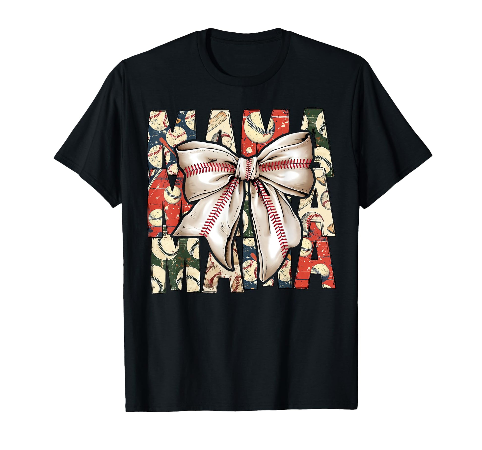 Baseball Mama Coquette Bow Game Day T-Shirt - Trendy Graphic Unisex - T-Shirt, Sweatshirt, Hoodie