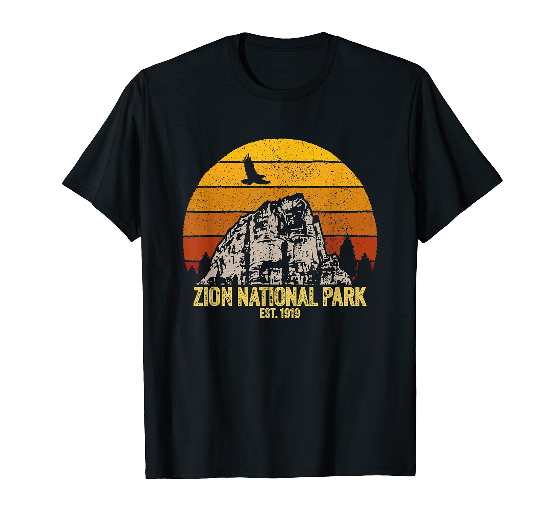 Zion National Park Distressed T-Shirt - Minimalist Print Unisex - T-Shirt, Sweatshirt, Hoodie