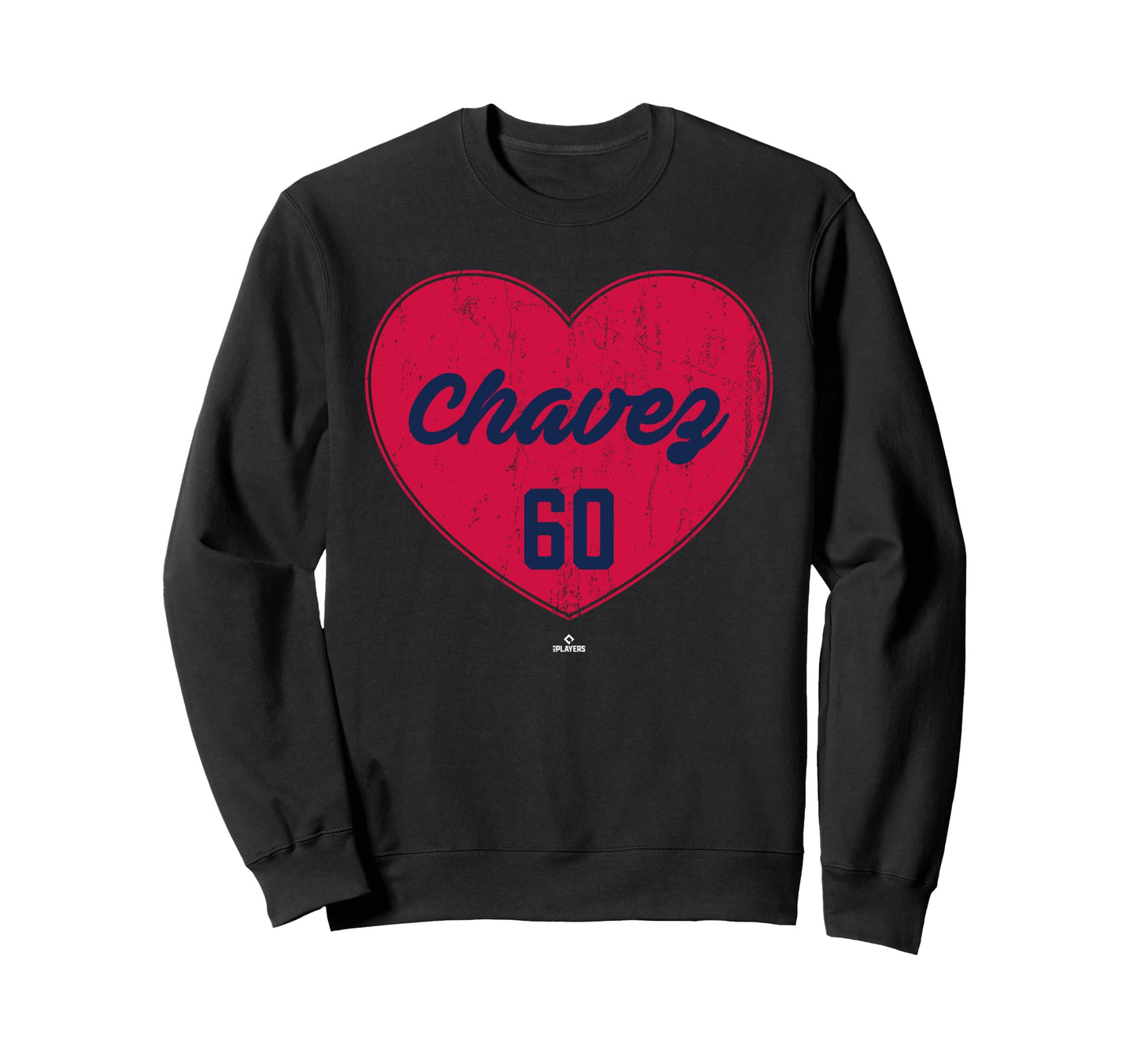 Distressed Heart Jesse Chavez Atlanta Sweatshirt - Novelty Apparel Unisex - T-Shirt, Sweatshirt, Hoodie