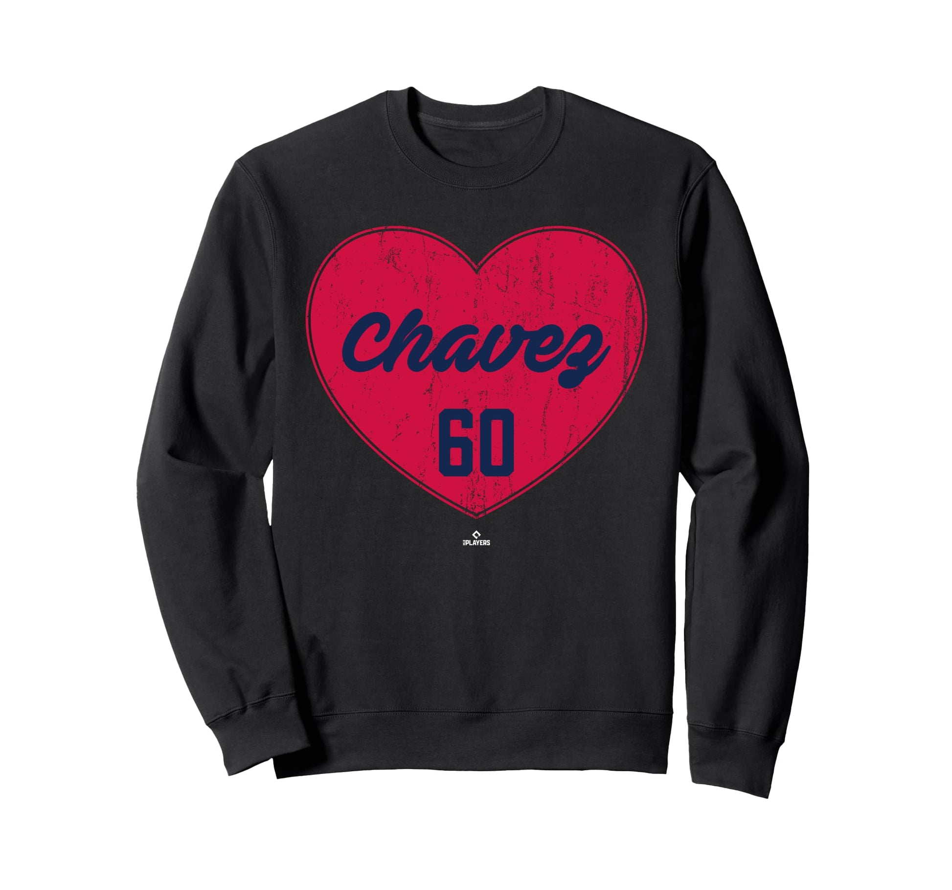 Distressed Heart Jesse Chavez Atlanta Sweatshirt - Novelty Apparel Unisex - T-Shirt, Sweatshirt, Hoodie