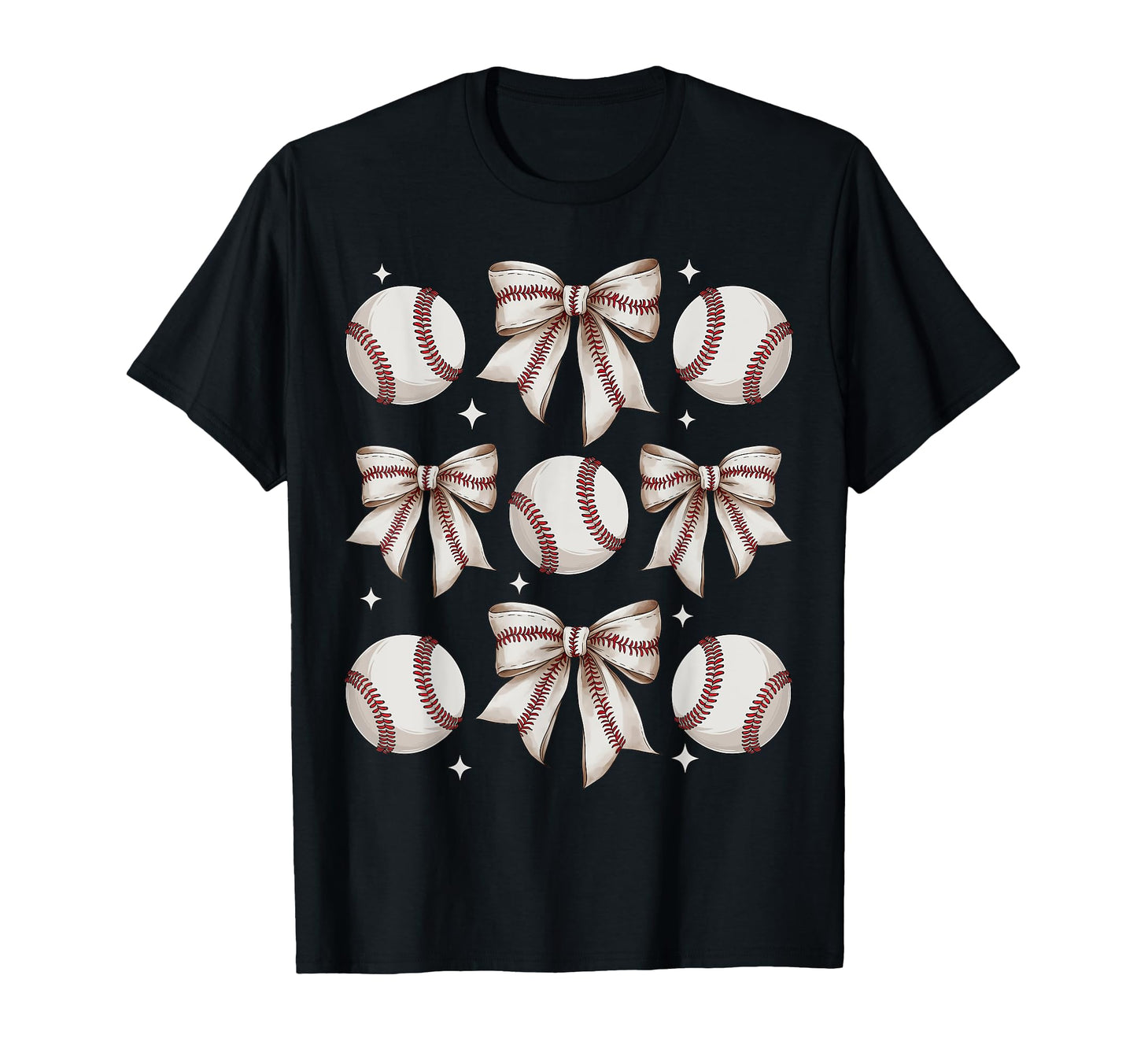 Baseball Coquette Bow Baseball Mom T-Shirt - Unique Graphic Men Women - T-Shirt, Sweatshirt, Hoodie