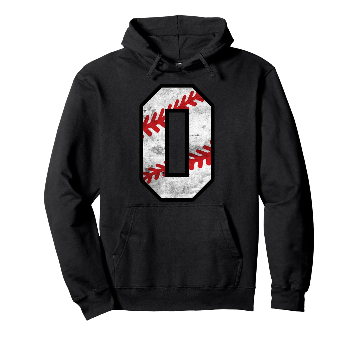 Distressed Baseball Letter O Hoodie - Graphic Print Unisex - T-Shirt, Sweatshirt, Hoodie