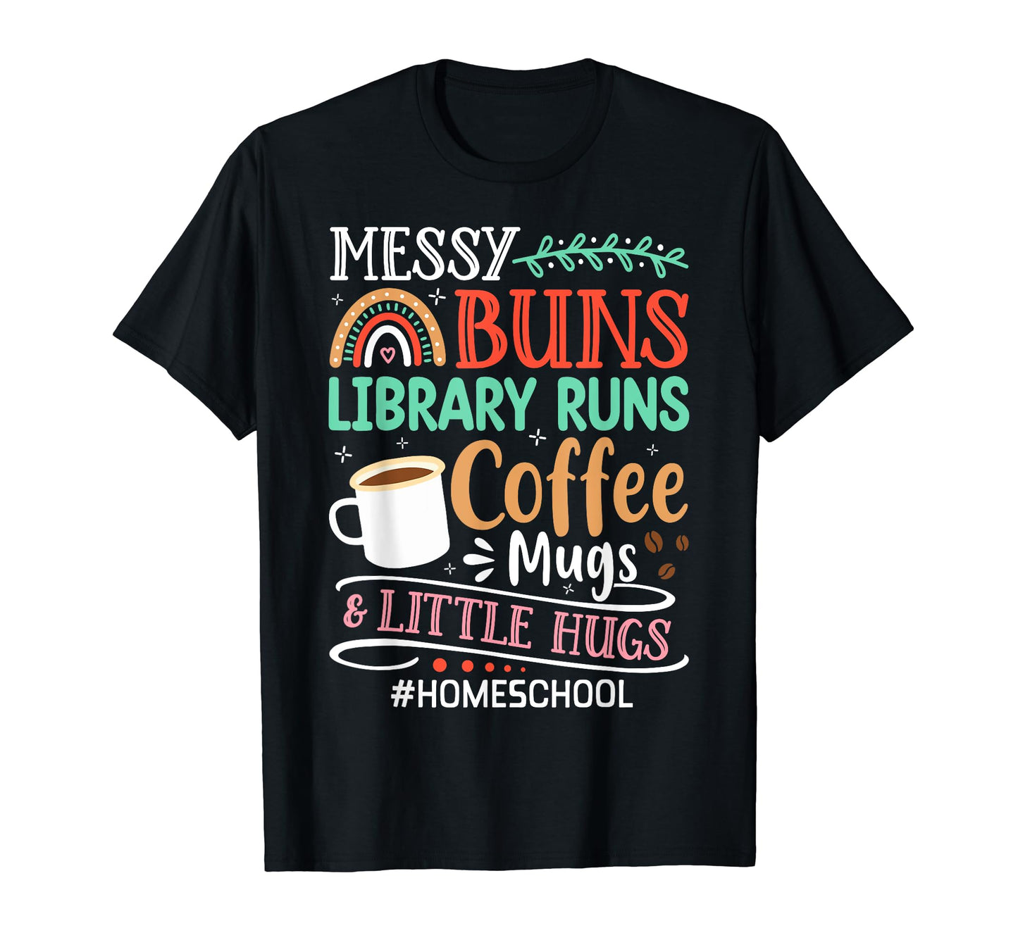 Library Runs Coffee Mugs Funny T-Shirt - Aesthetic Graphic for Adults - T-Shirt, Sweatshirt, Hoodie