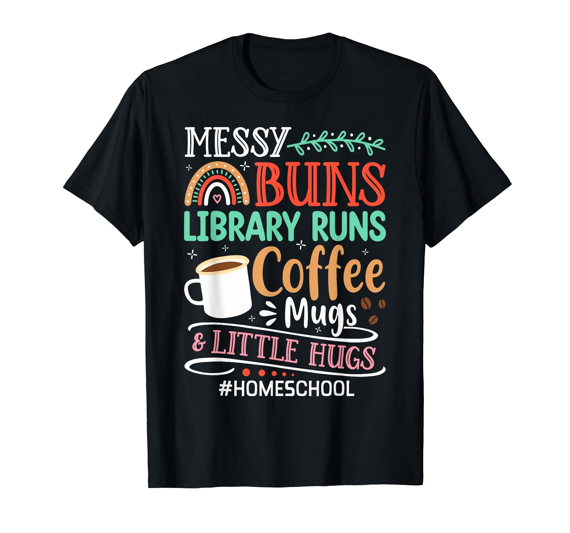 Library Runs Coffee Mugs Funny T-Shirt - Aesthetic Graphic for Adults - T-Shirt, Sweatshirt, Hoodie