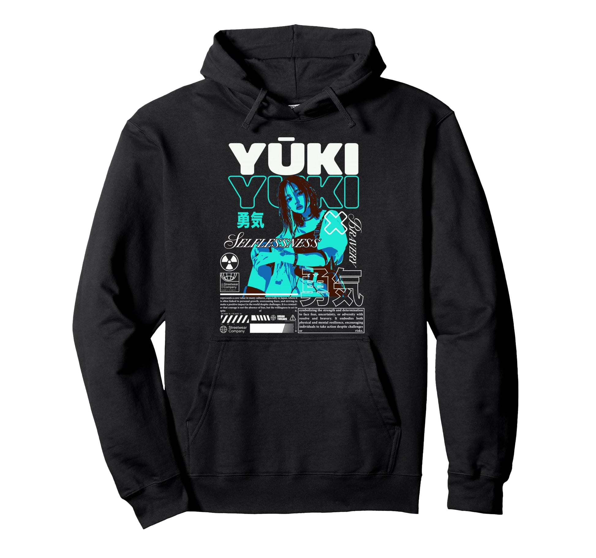 Y2K Chinese Bold Urban Graffiti Hoodie - Streetwear Style Men Women - T-Shirt, Sweatshirt, Hoodie