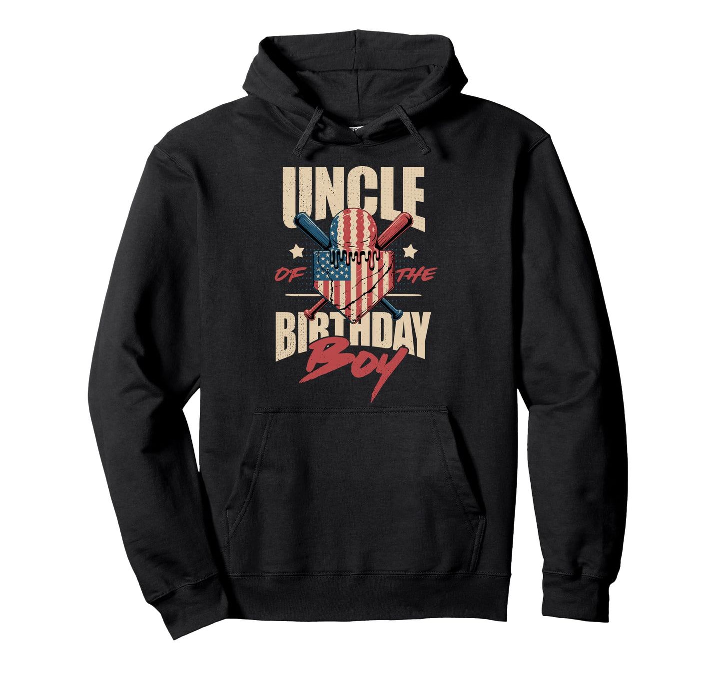 Uncle Birthday Matching Baseball Hoodie - Custom Art Print Men Women - T-Shirt, Sweatshirt, Hoodie