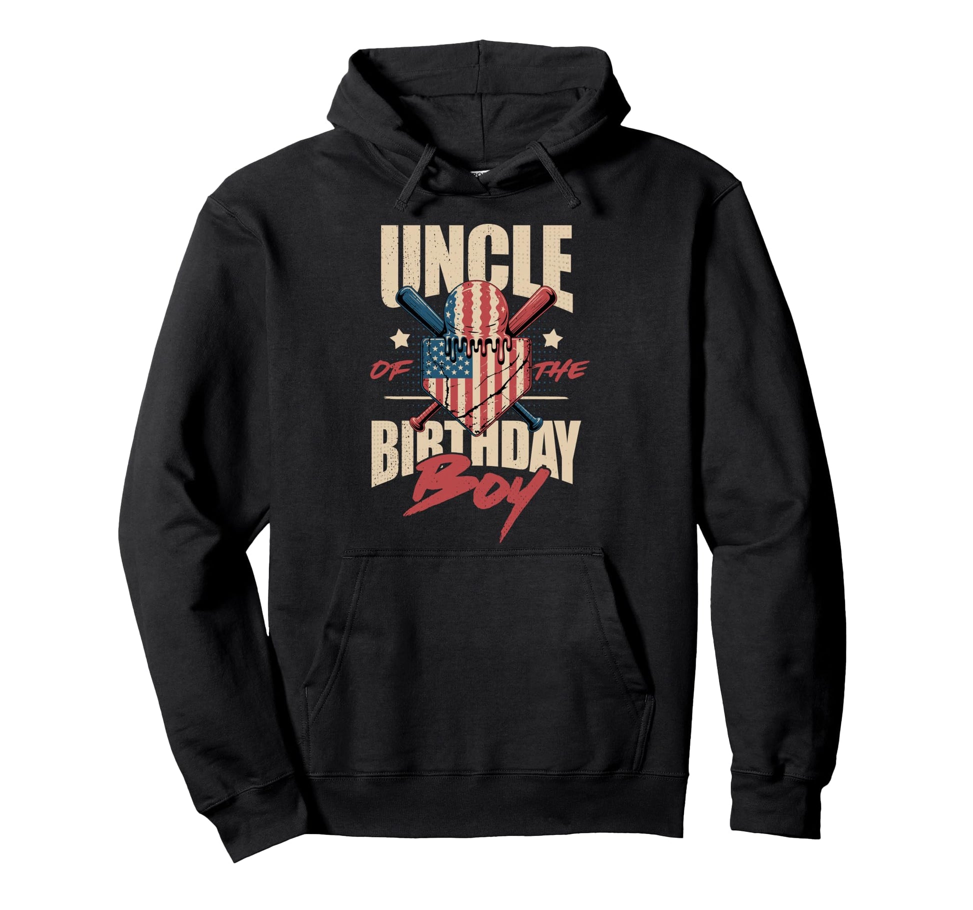 Uncle Birthday Matching Baseball Hoodie - Custom Art Print Men Women - T-Shirt, Sweatshirt, Hoodie
