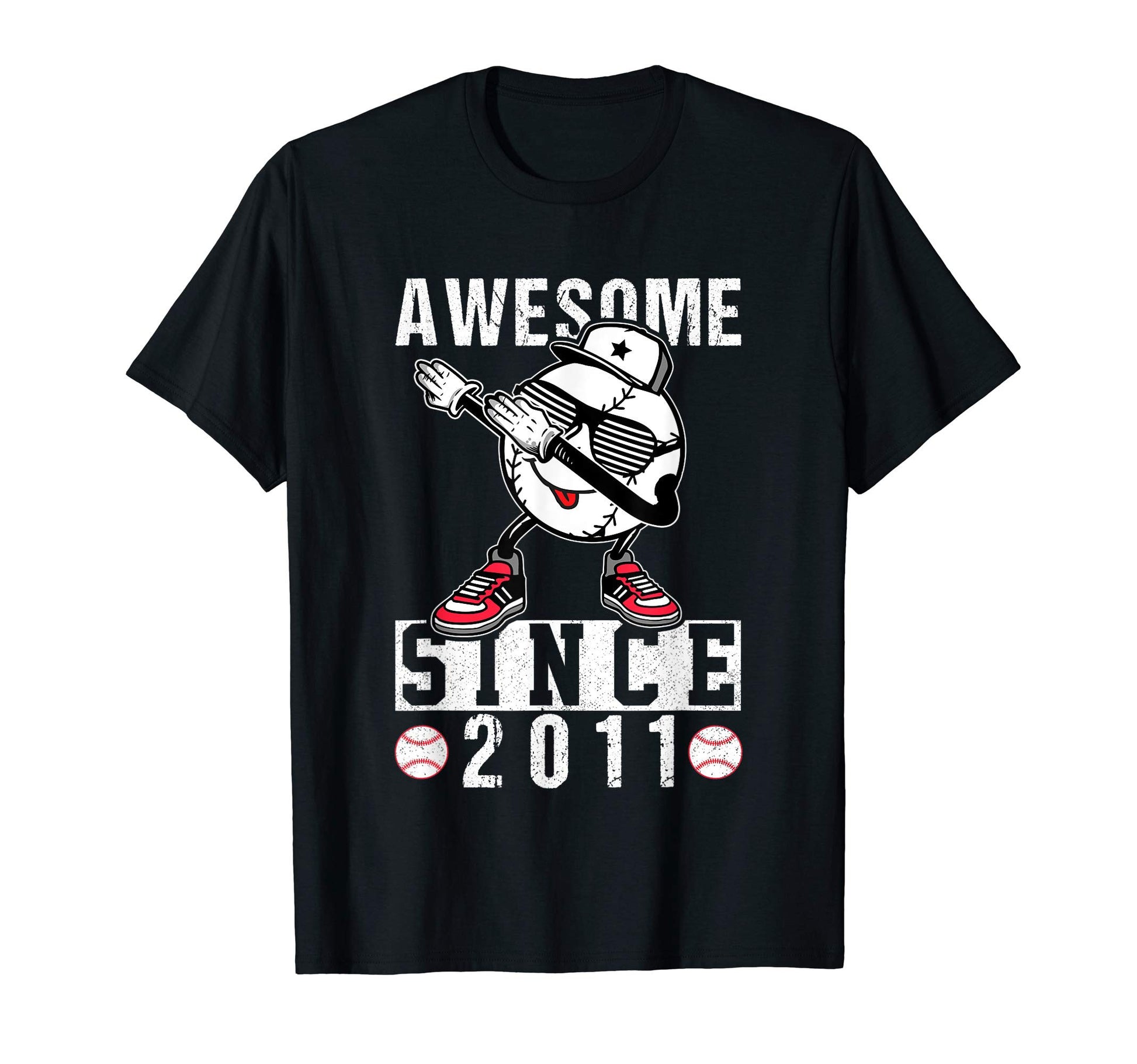 9Th Baseball Player Dab 2011 Birthday T-Shirt - Novelty Apparel Men Women - T-Shirt, Sweatshirt, Hoodie