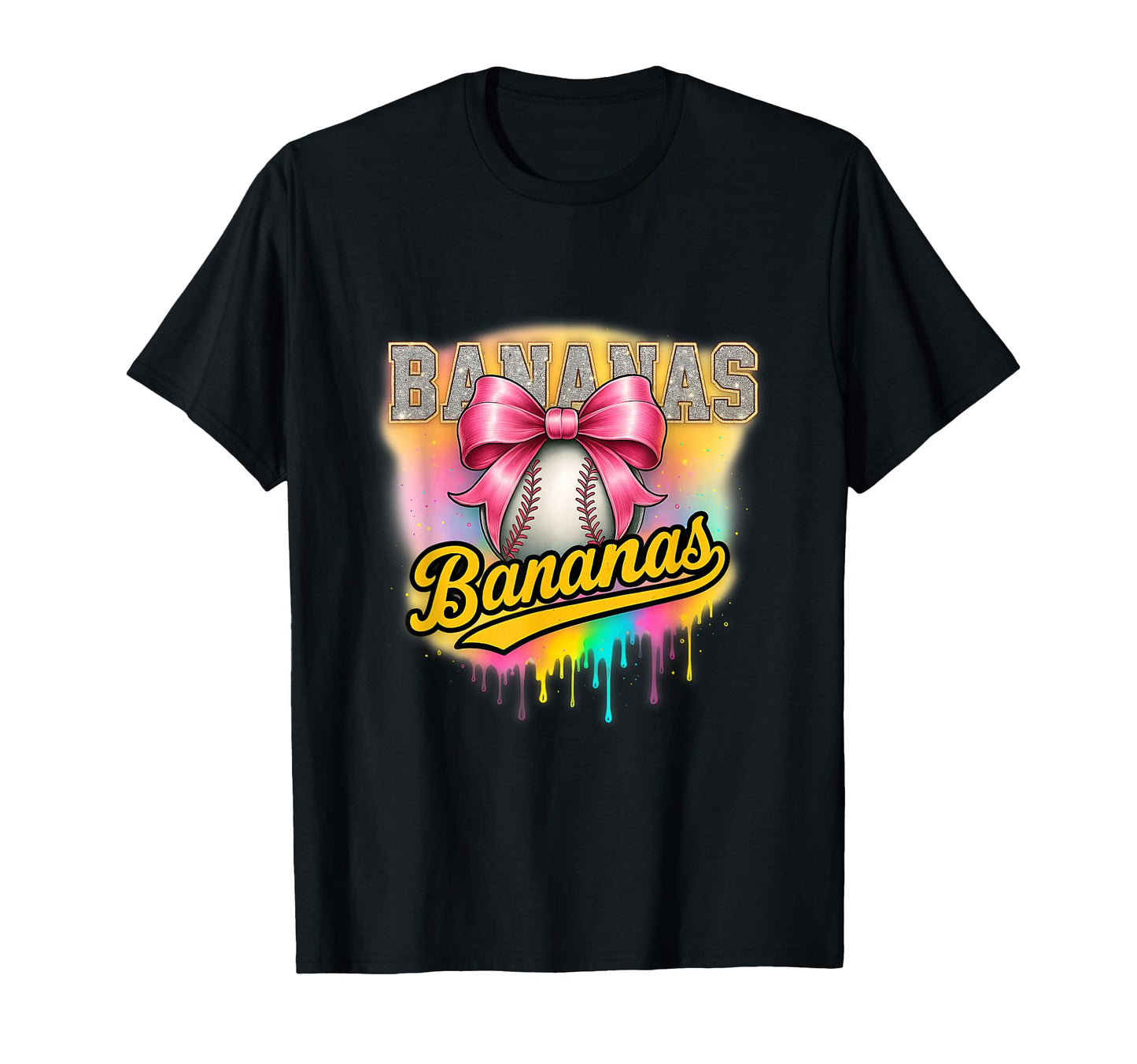 Bananas Name Coquette Bow Gifts T-Shirt - Aesthetic Graphic Men Women - T-Shirt, Sweatshirt, Hoodie