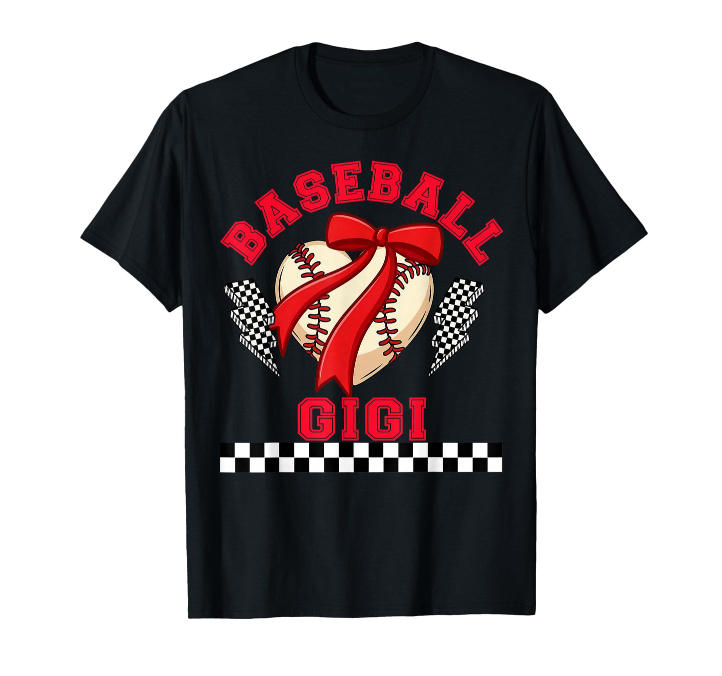 Baseball Gigi Heart Bow Grandma Nana T-Shirt - Streetwear Style Men Women - T-Shirt, Sweatshirt, Hoodie