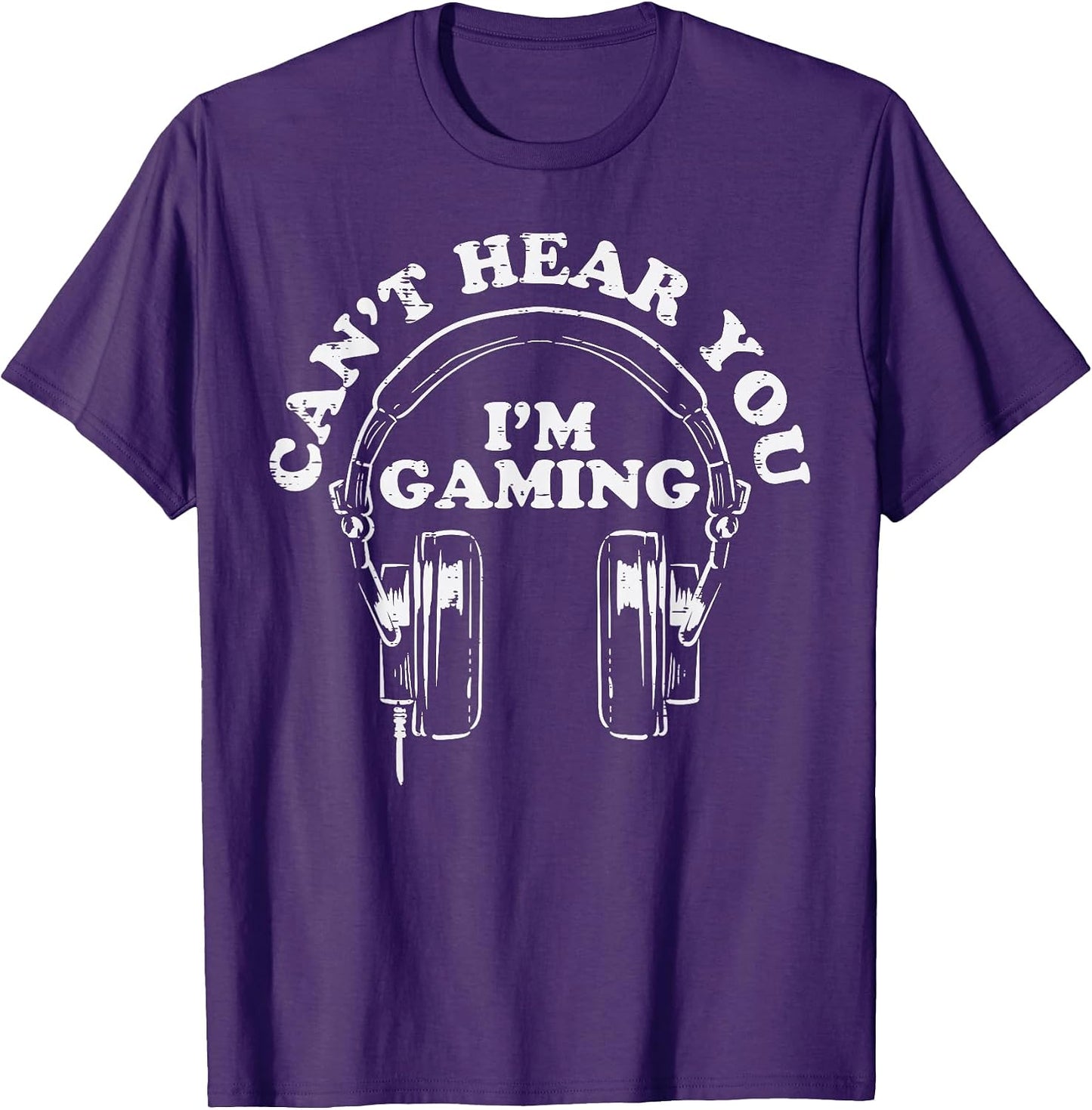 Cant Hear You Im Gaming Funny Video Game Gamer Boys - Adult & Kids T-Shirts, Sweatshirts & Hoodies apparel design preview 1