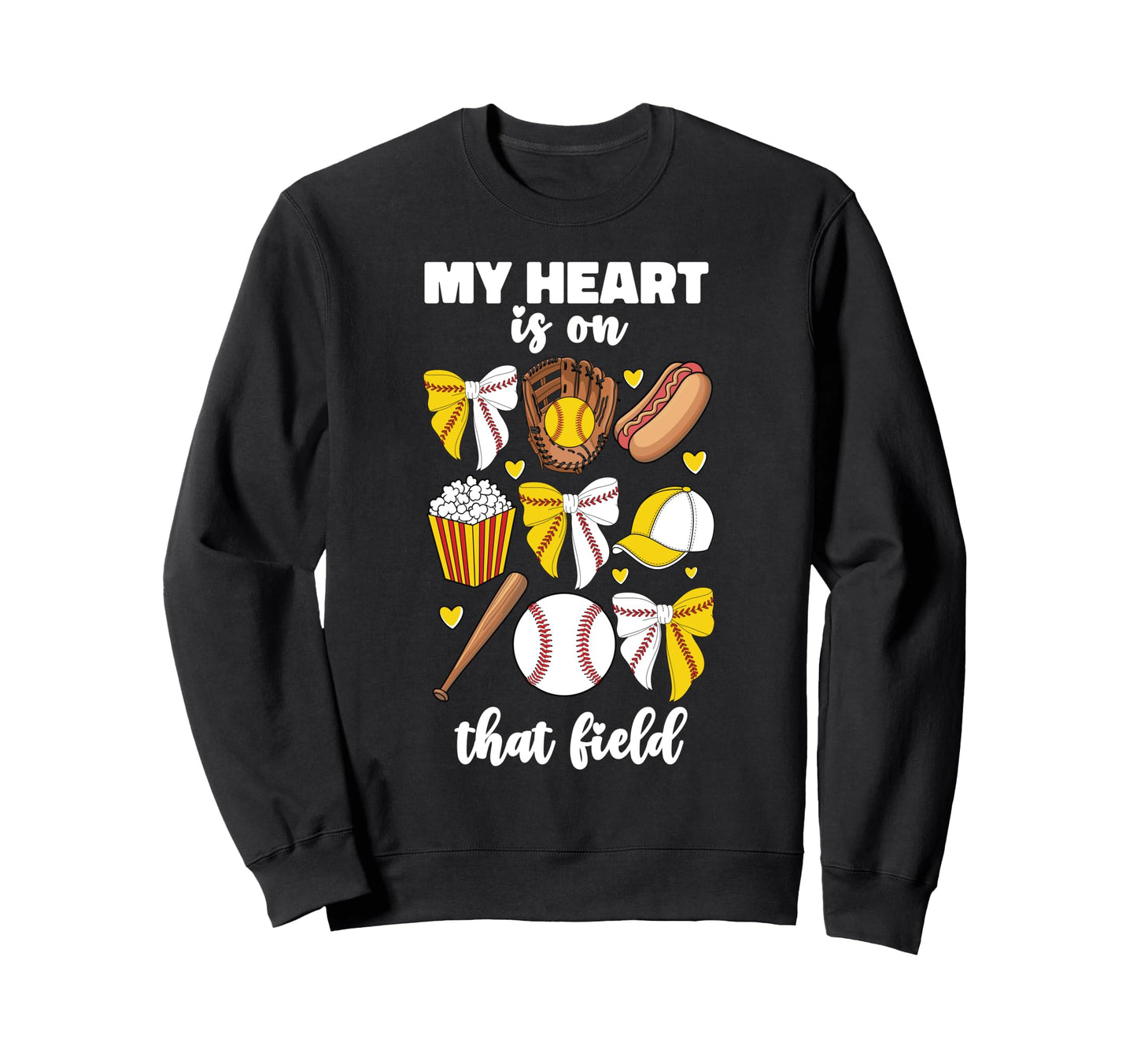 My Heart Is That Field Half Sweatshirt - Fun Novelty Design Unisex - T-Shirt, Sweatshirt, Hoodie