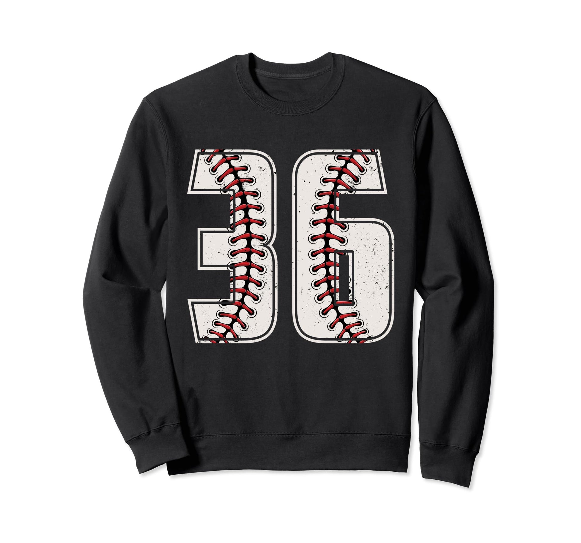 Baseball Player Number 36 Thirty Six Sweatshirt - Minimalist Print Unisex - T-Shirt, Sweatshirt, Hoodie