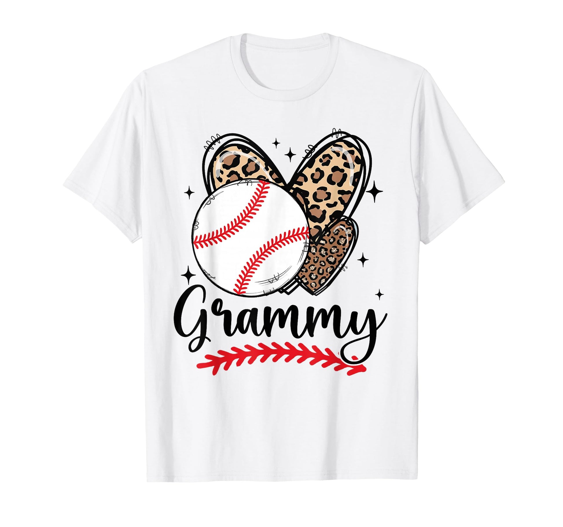 Funny Baseball Grammy Leopard Baseball T-Shirt - Unique Graphic Unisex - T-Shirt, Sweatshirt, Hoodie
