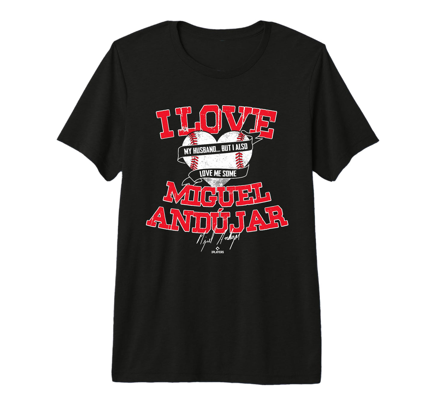 I Love Miguel Andujar Tri Blend T-Shirt - Novelty Apparel for Adults - T-Shirt, Sweatshirt, Hoodie