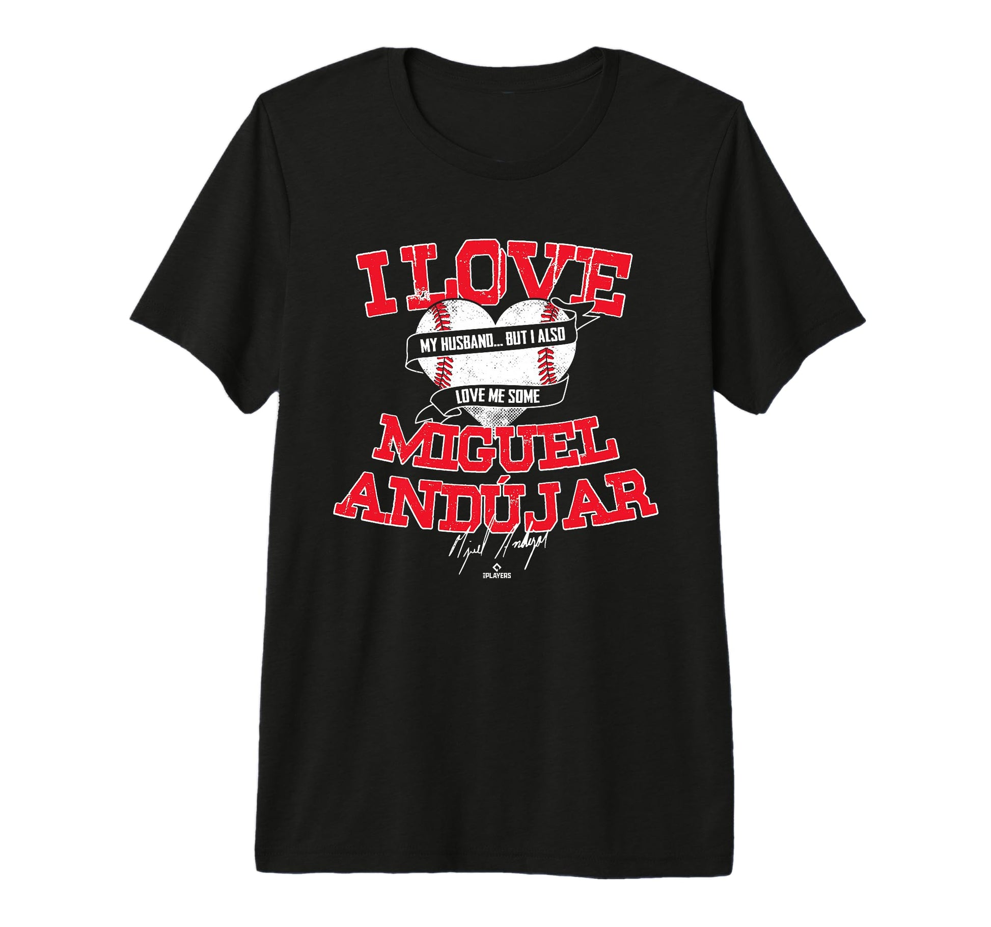 I Love Miguel Andujar Tri Blend T-Shirt - Novelty Apparel for Adults - T-Shirt, Sweatshirt, Hoodie