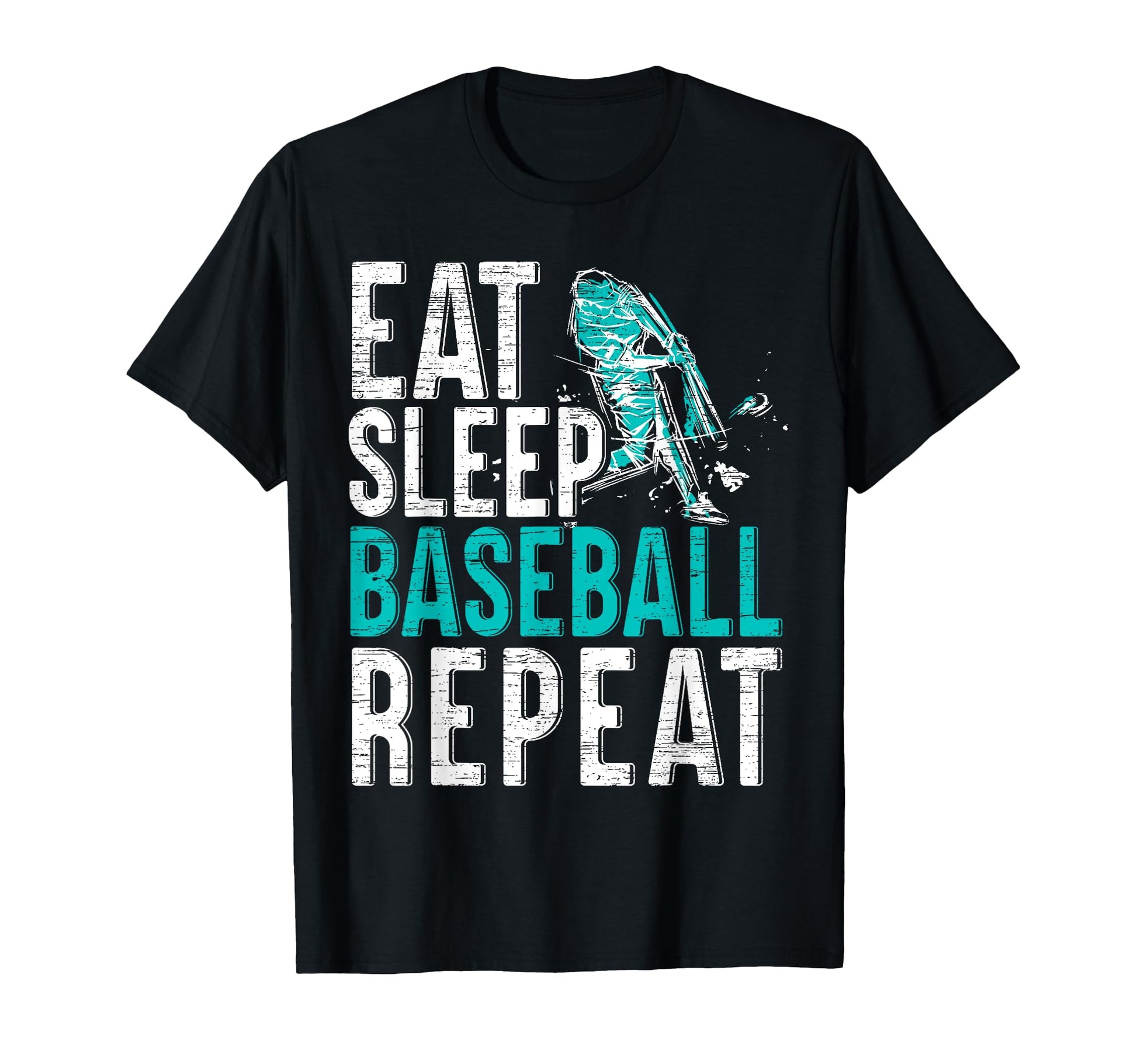 Eat Sleep Baseball Repeat Sport Lover T-Shirt - Novelty Apparel for Adults - T-Shirt, Sweatshirt, Hoodie