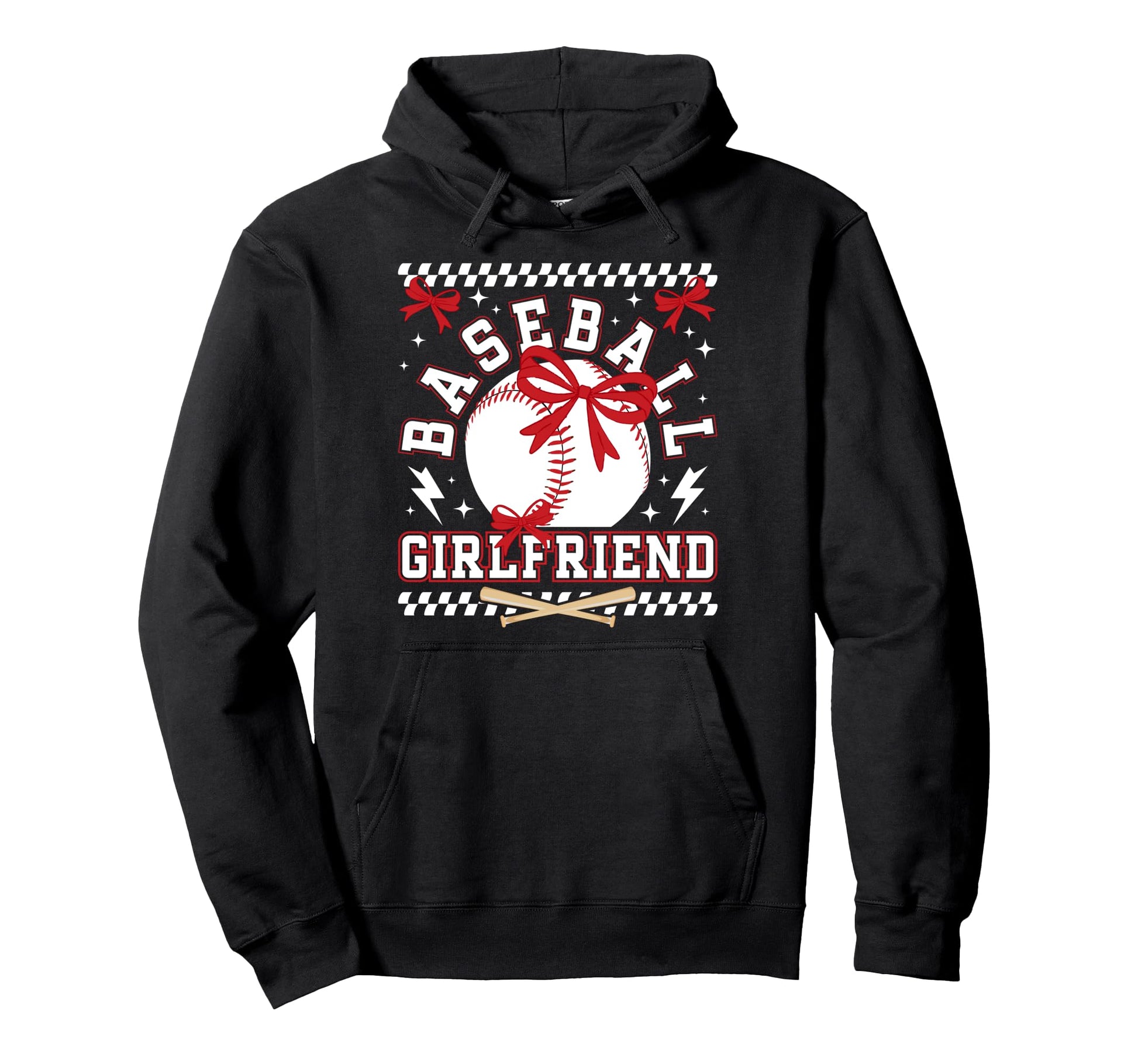 Baseball Girlfriend Coquette Hoodie - Aesthetic Graphic for Adults - T-Shirt, Sweatshirt, Hoodie