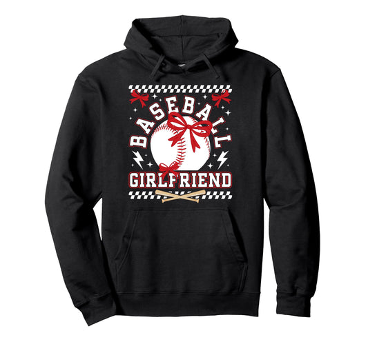 Baseball Girlfriend Coquette Hoodie - Aesthetic Graphic for Adults - T-Shirt, Sweatshirt, Hoodie