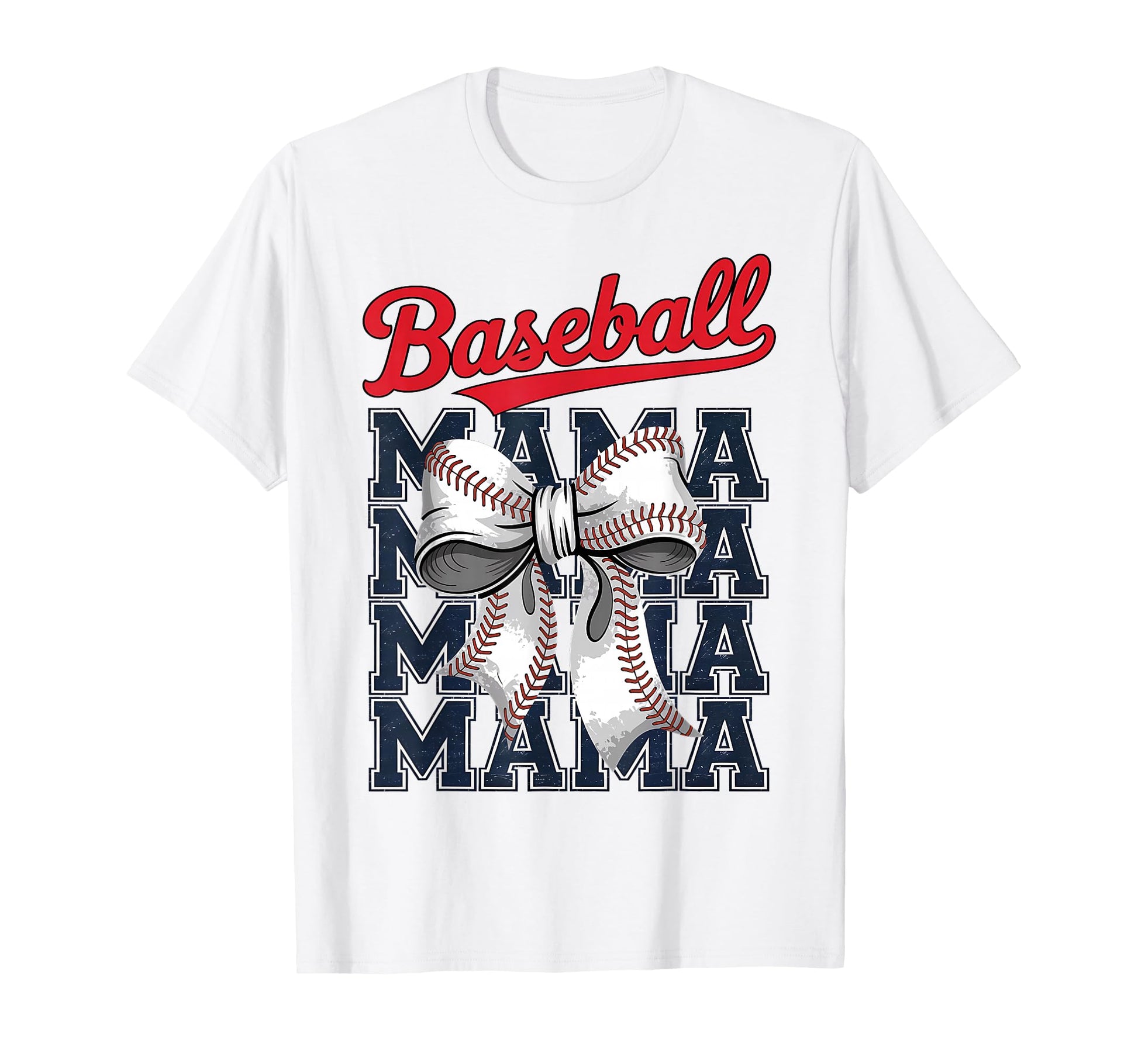 Baseball Mama Coquette Bow Game Day T-Shirt - Graphic Print for Adults - T-Shirt, Sweatshirt, Hoodie