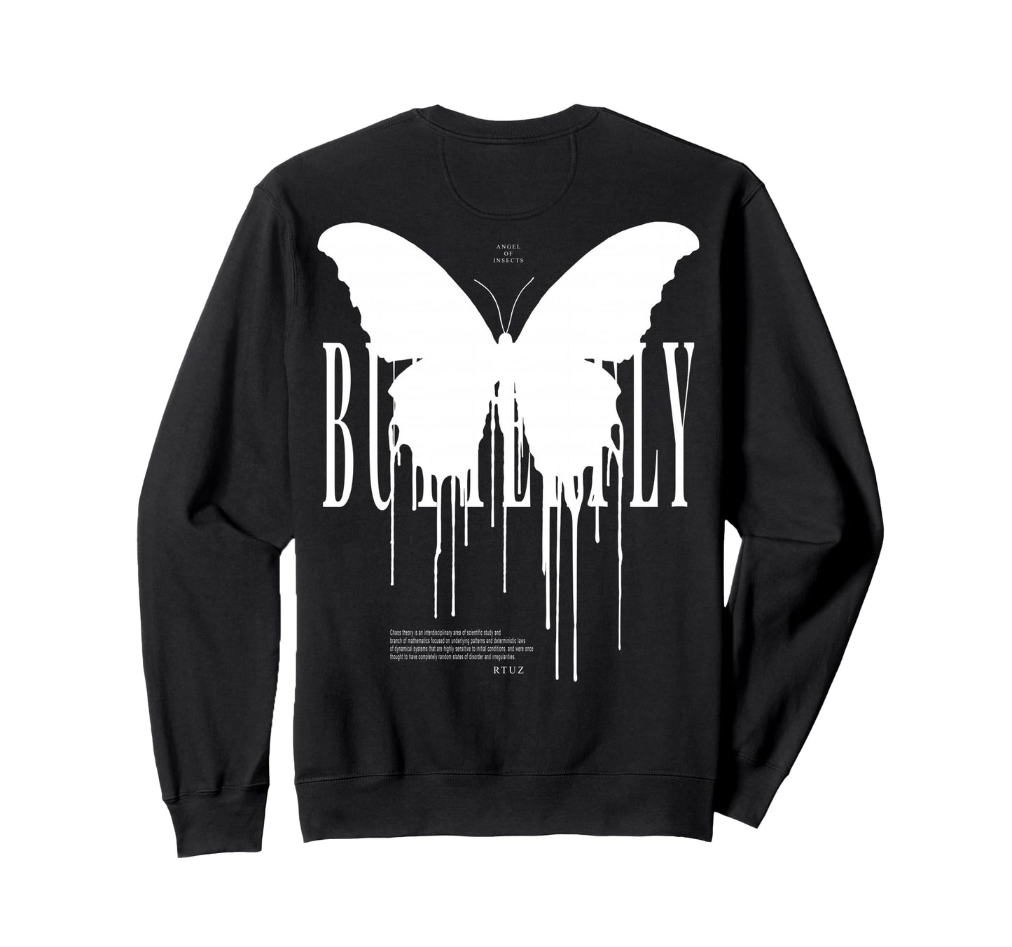 Y2K Back Streetwear Butterfly Sweatshirt - Streetwear Style for Adults - T-Shirt, Sweatshirt, Hoodie