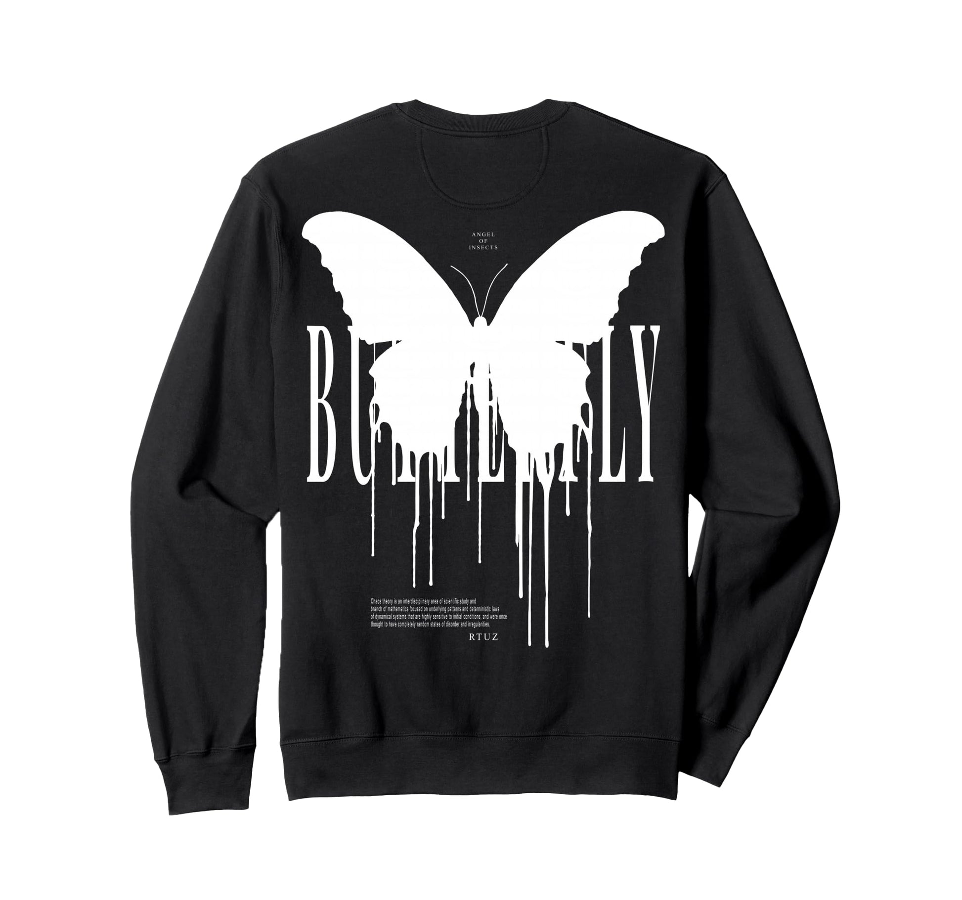 Y2K Back Streetwear Butterfly Sweatshirt - Streetwear Style for Adults - T-Shirt, Sweatshirt, Hoodie