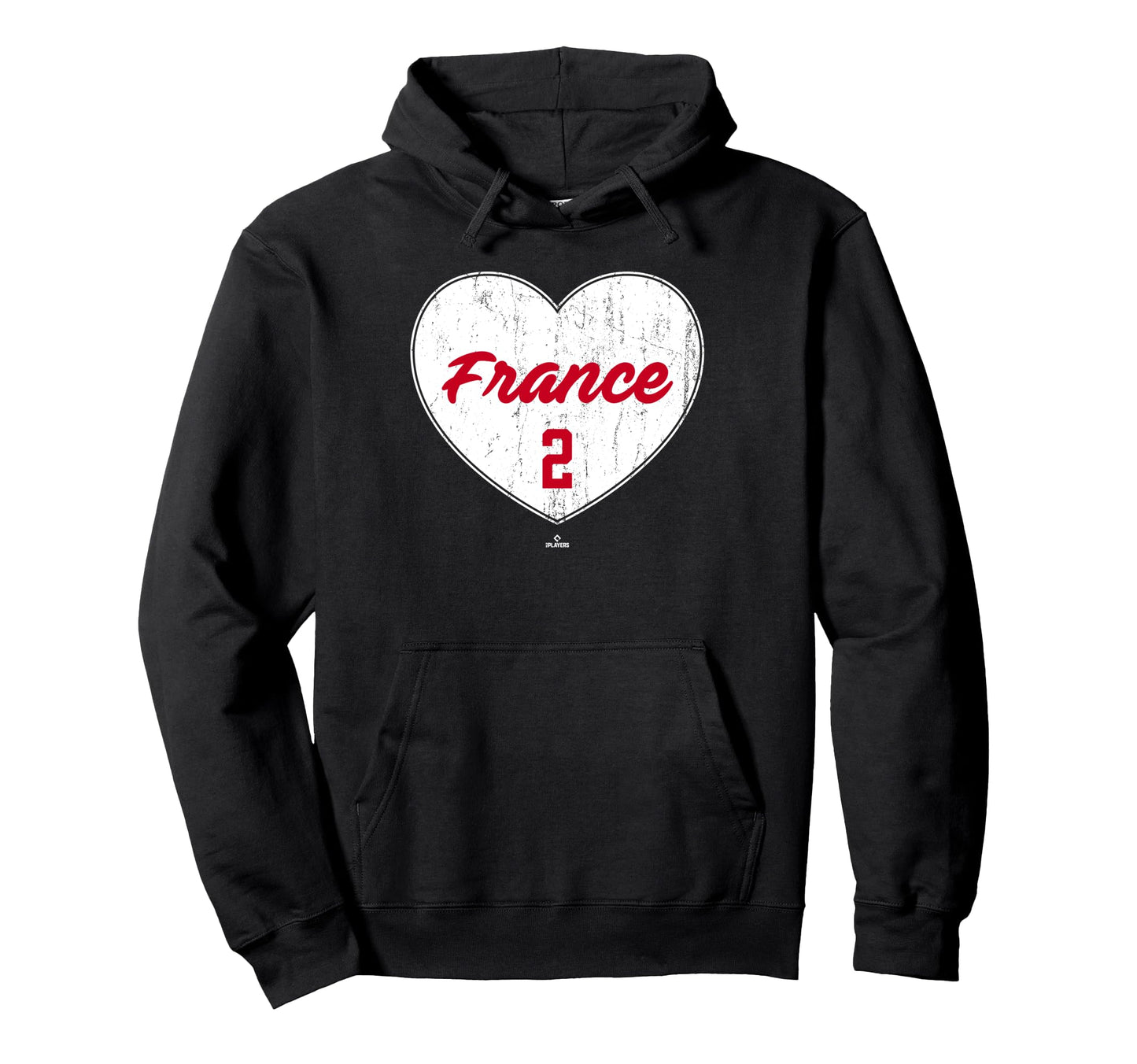 Distressed Heart Ty France Cincinnati Hoodie - Graphic Print for Adults - T-Shirt, Sweatshirt, Hoodie