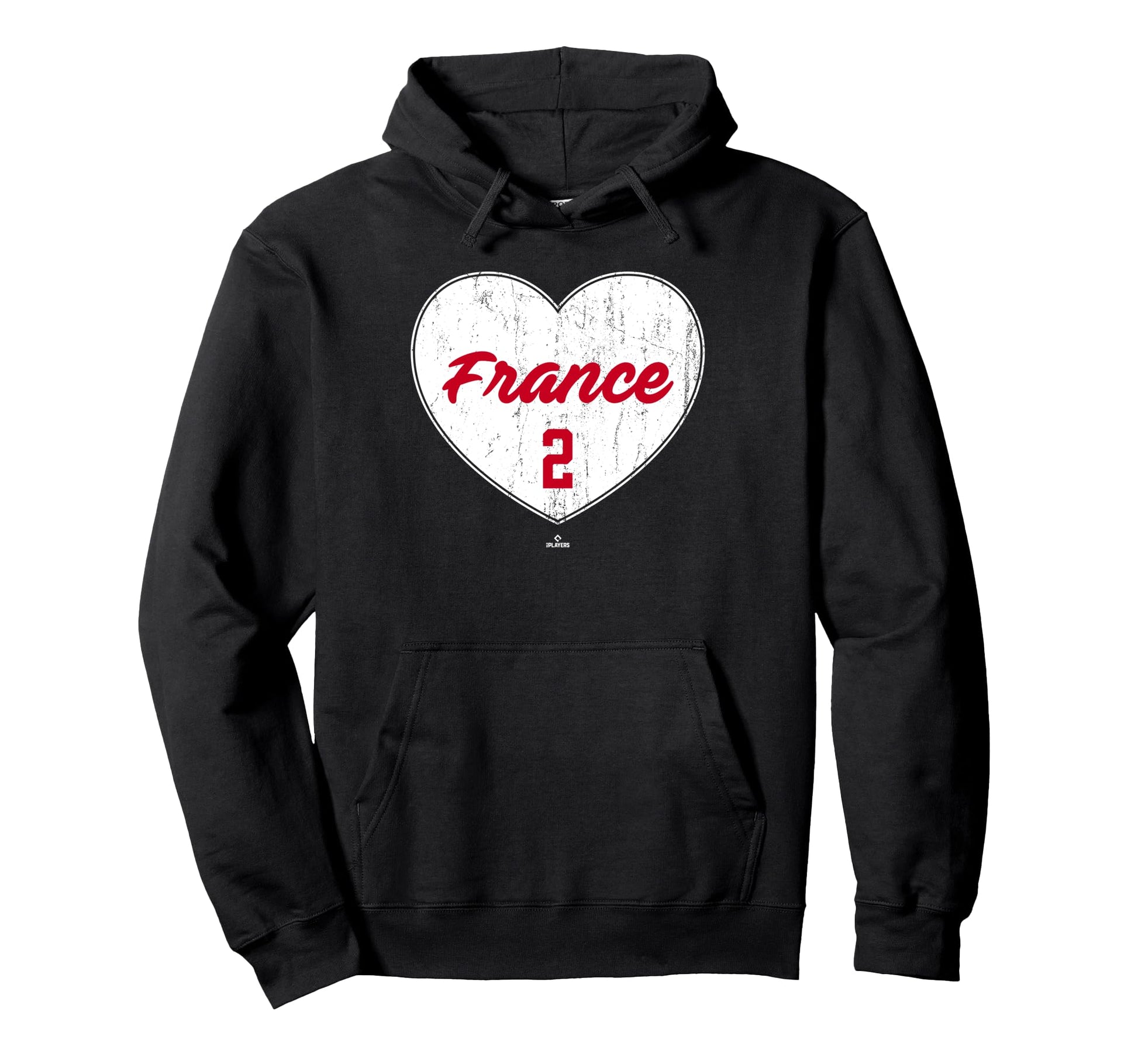 Distressed Heart Ty France Cincinnati Hoodie - Graphic Print for Adults - T-Shirt, Sweatshirt, Hoodie