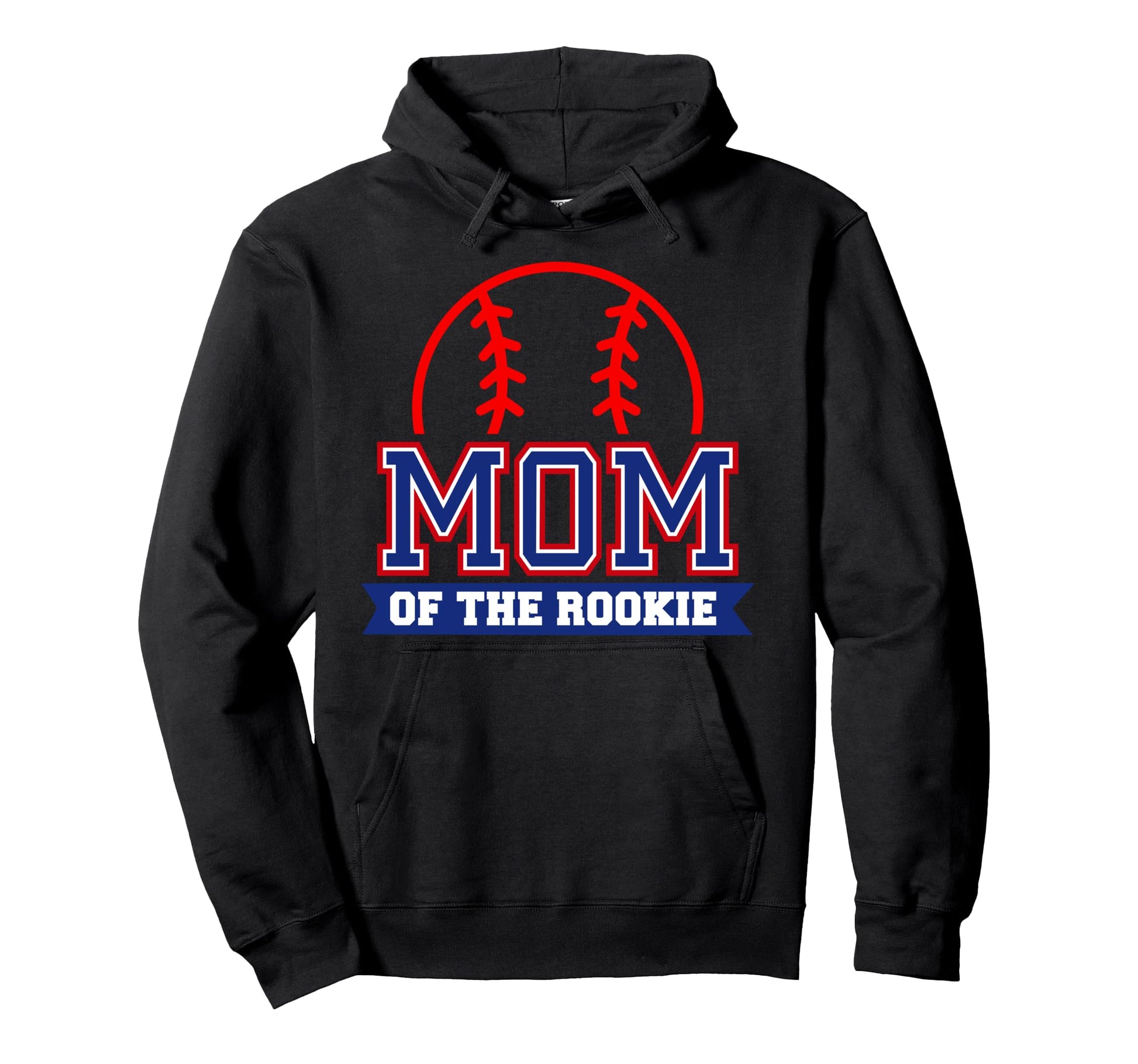 Mom Rookie 1St Birthday Baseball Theme Hoodie - Trendy Graphic Men Women - T-Shirt, Sweatshirt, Hoodie