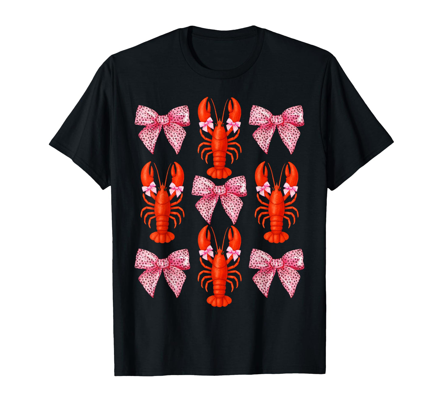 Coquette Bow Crawfish Y2K Aesthetic T-Shirt - Aesthetic Graphic Men Women - T-Shirt, Sweatshirt, Hoodie