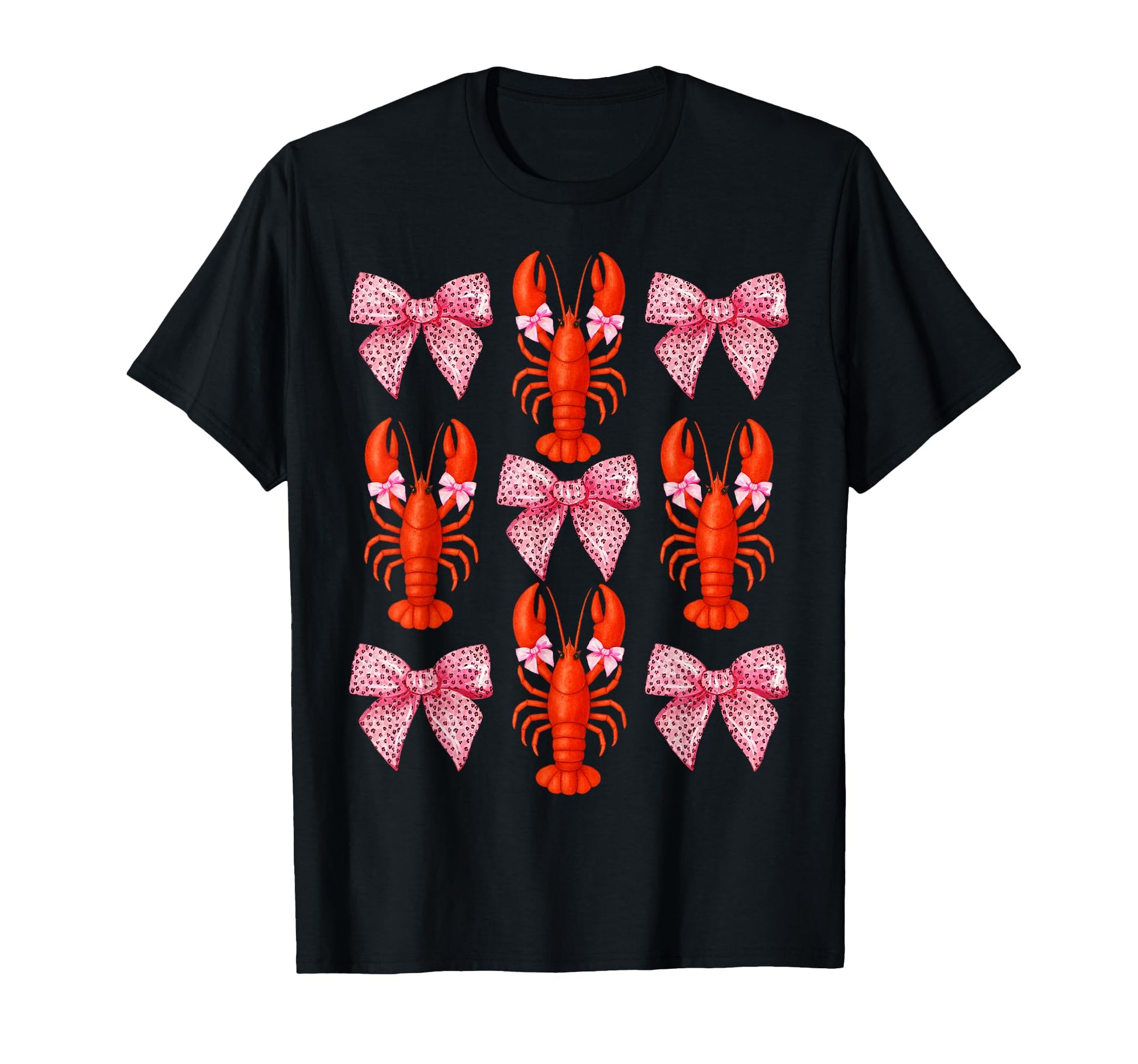 Coquette Bow Crawfish Y2K Aesthetic T-Shirt - Aesthetic Graphic Men Women - T-Shirt, Sweatshirt, Hoodie