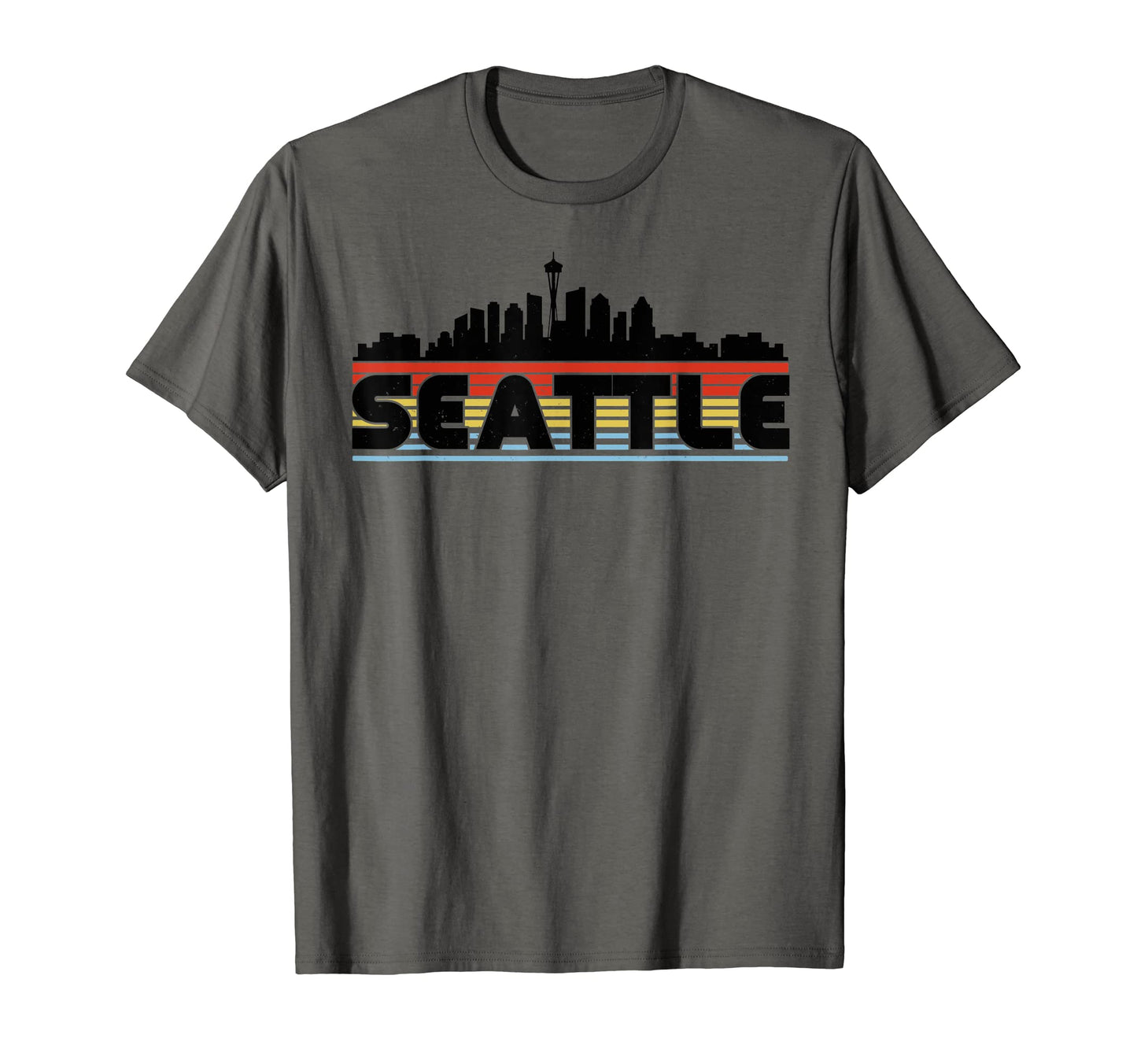 Seattle Rainbow Striped City T-Shirt - Streetwear Style Men Women - T-Shirt, Sweatshirt, Hoodie