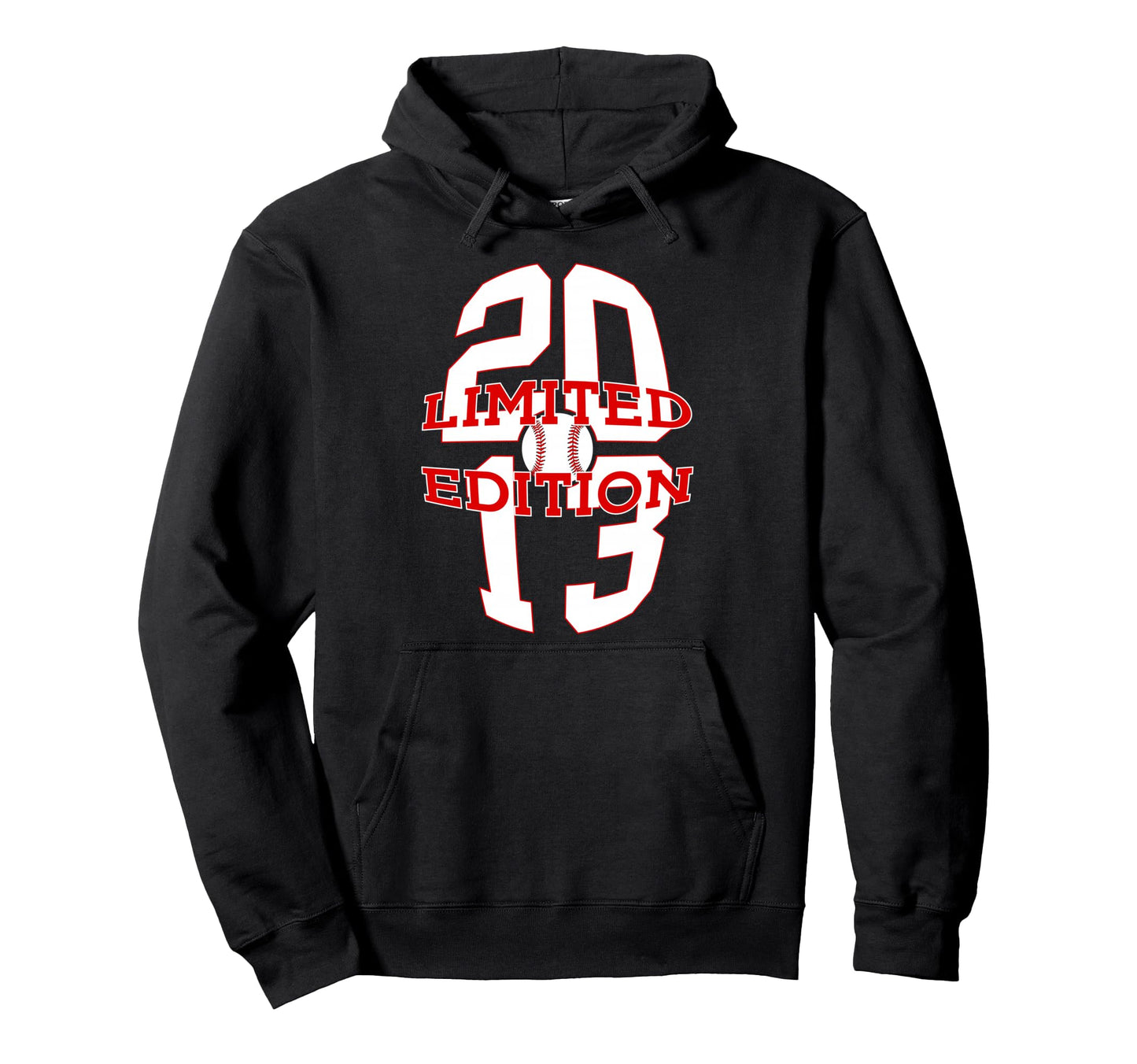 13 Years 2013 Baseball 13Th Birthday Hoodie - Casual Everyday Wear Unisex - T-Shirt, Sweatshirt, Hoodie