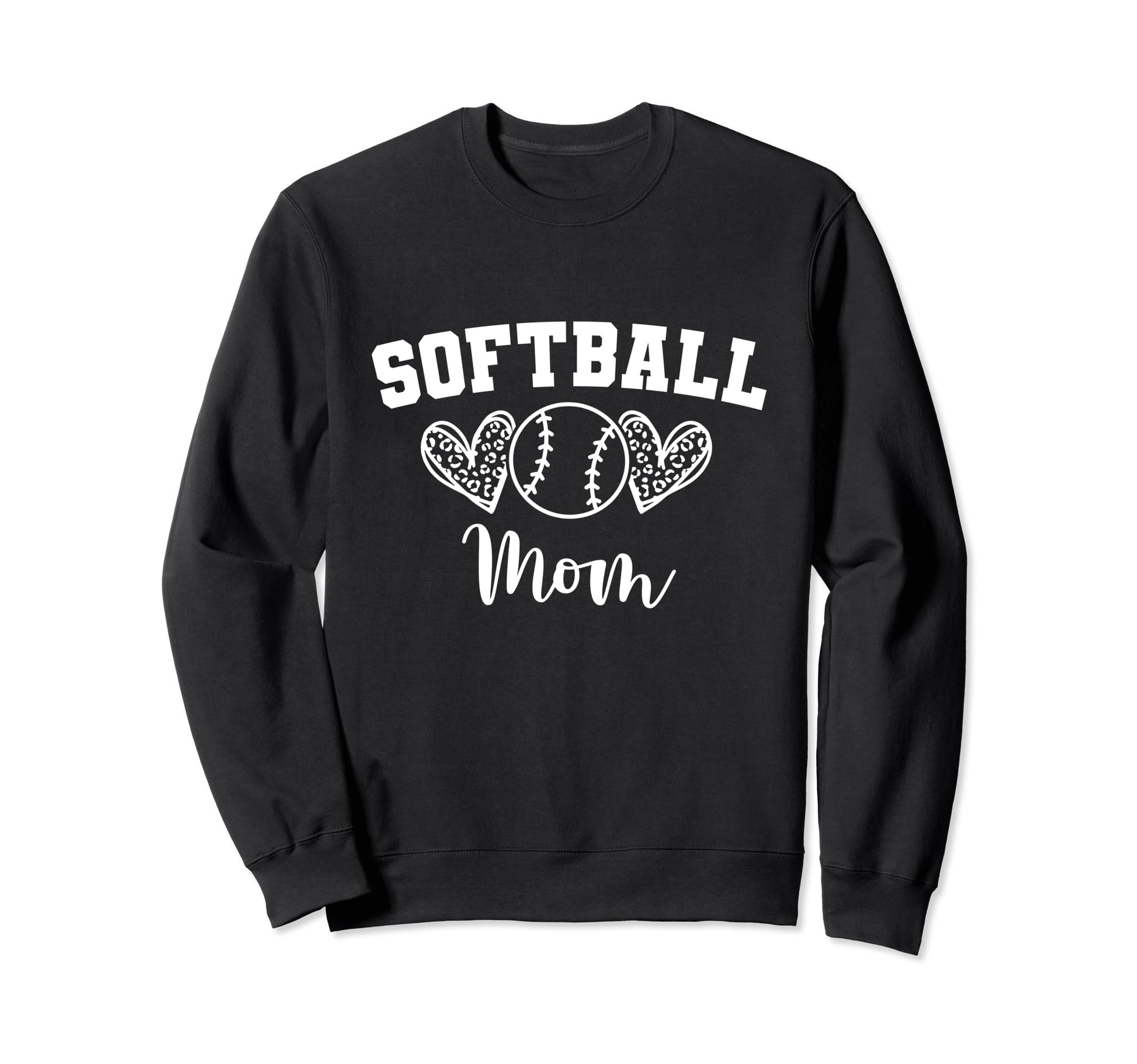 Softball Mom Baseball Love Softball Sweatshirt - Trendy Graphic for Adults - T-Shirt, Sweatshirt, Hoodie