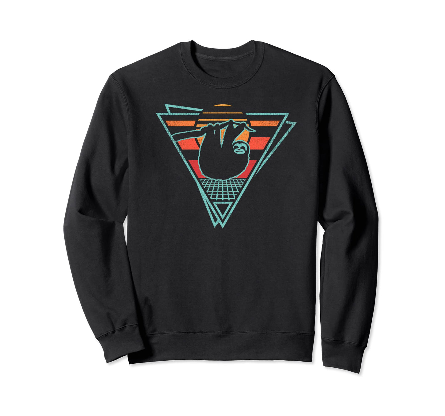 Sloth 80S Animal Lover Gift T-Shirt - Aesthetic Graphic for Adults - T-Shirt, Sweatshirt, Hoodie