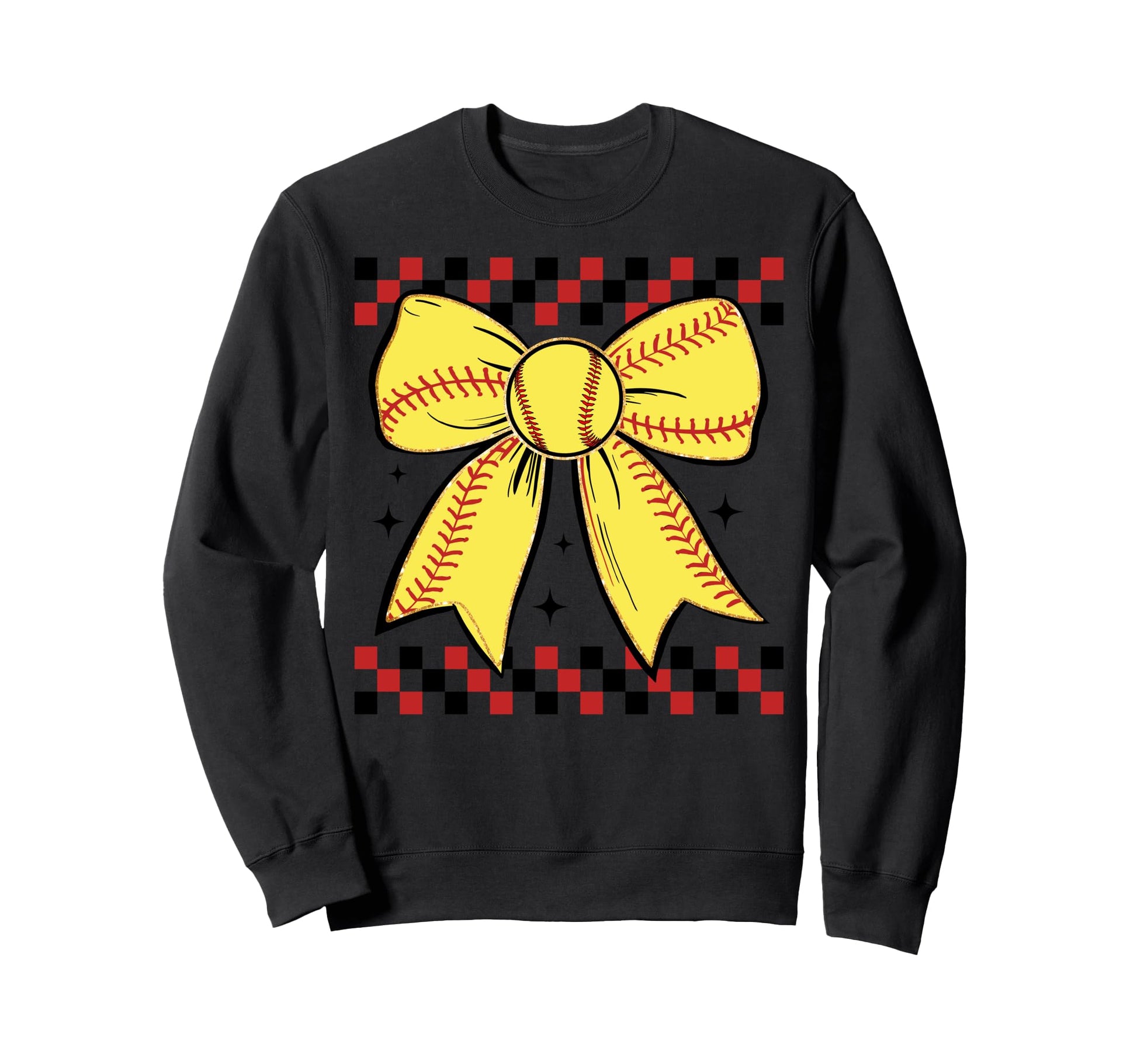 Baseball Bow Ribbon Play Sports Gift T-Shirt - Streetwear Style Unisex - T-Shirt, Sweatshirt, Hoodie
