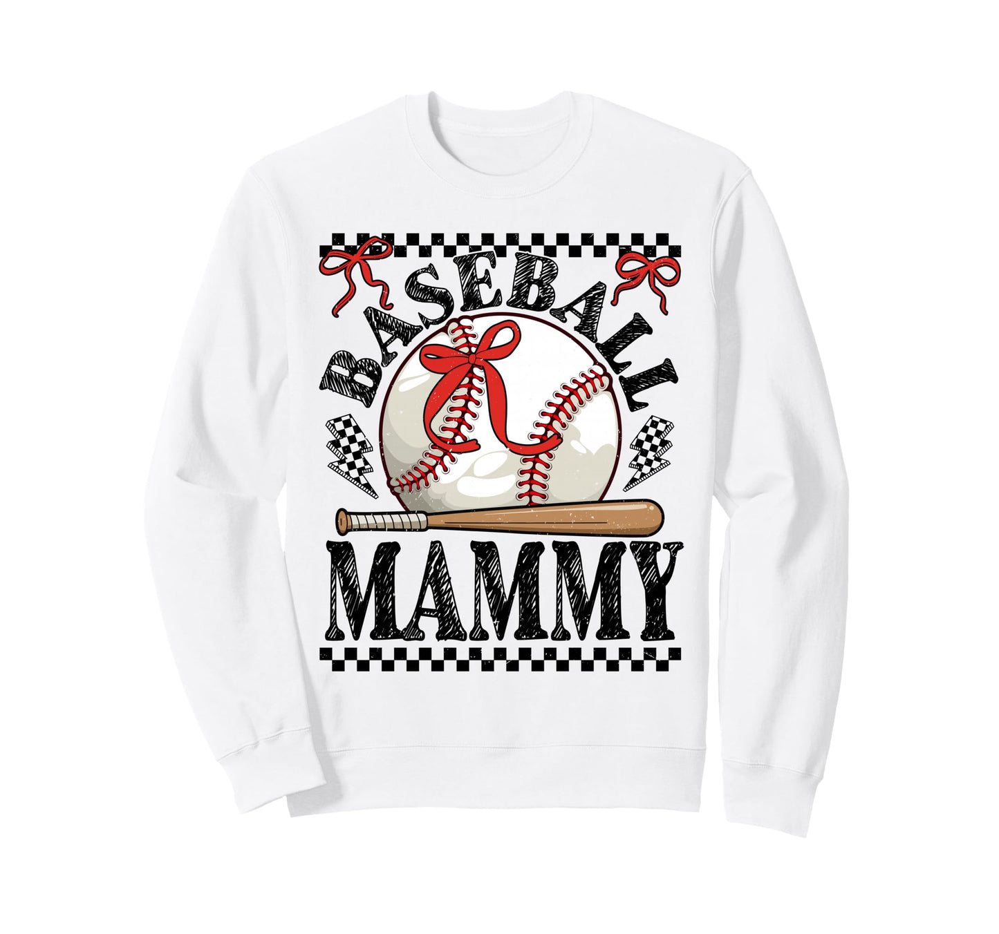 Baseball Mammy Baseball Coquette Sweatshirt - Aesthetic Graphic Men Women - T-Shirt, Sweatshirt, Hoodie