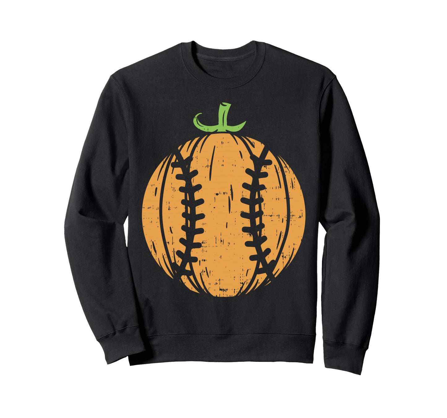 Halloween Baseball Pumpkin Sport Sweatshirt - Streetwear Style Unisex - T-Shirt, Sweatshirt, Hoodie