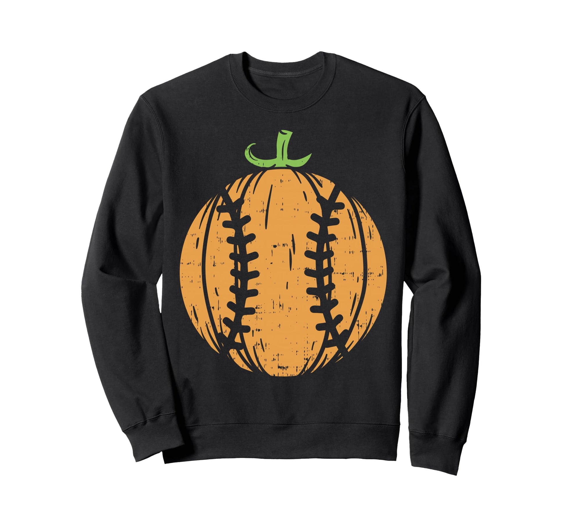 Halloween Baseball Pumpkin Sport Sweatshirt - Streetwear Style Unisex - T-Shirt, Sweatshirt, Hoodie