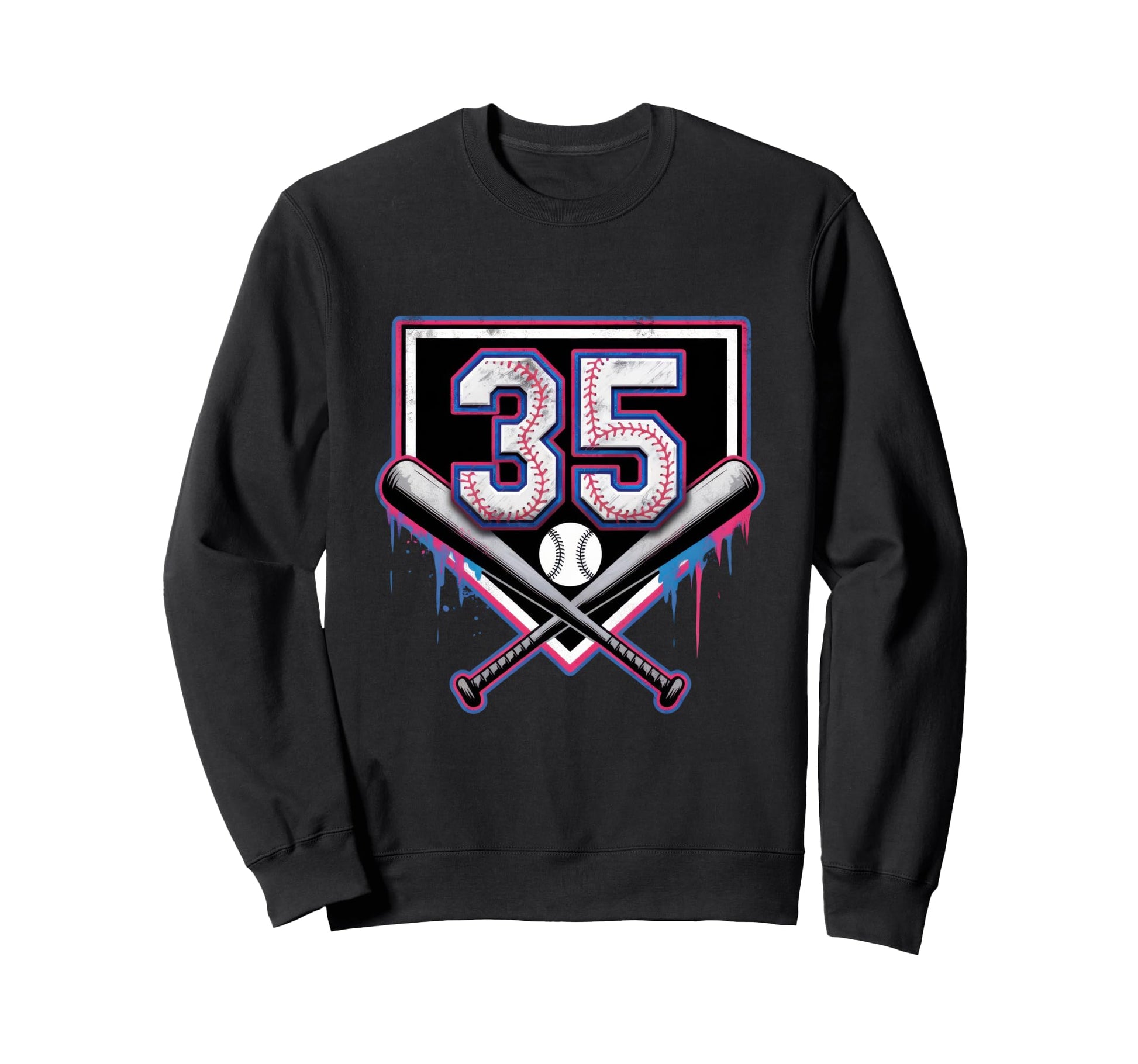 Sprinkle 35Th Birthday Baseball Home Ice Sweatshirt - Graphic Print Unisex - T-Shirt, Sweatshirt, Hoodie
