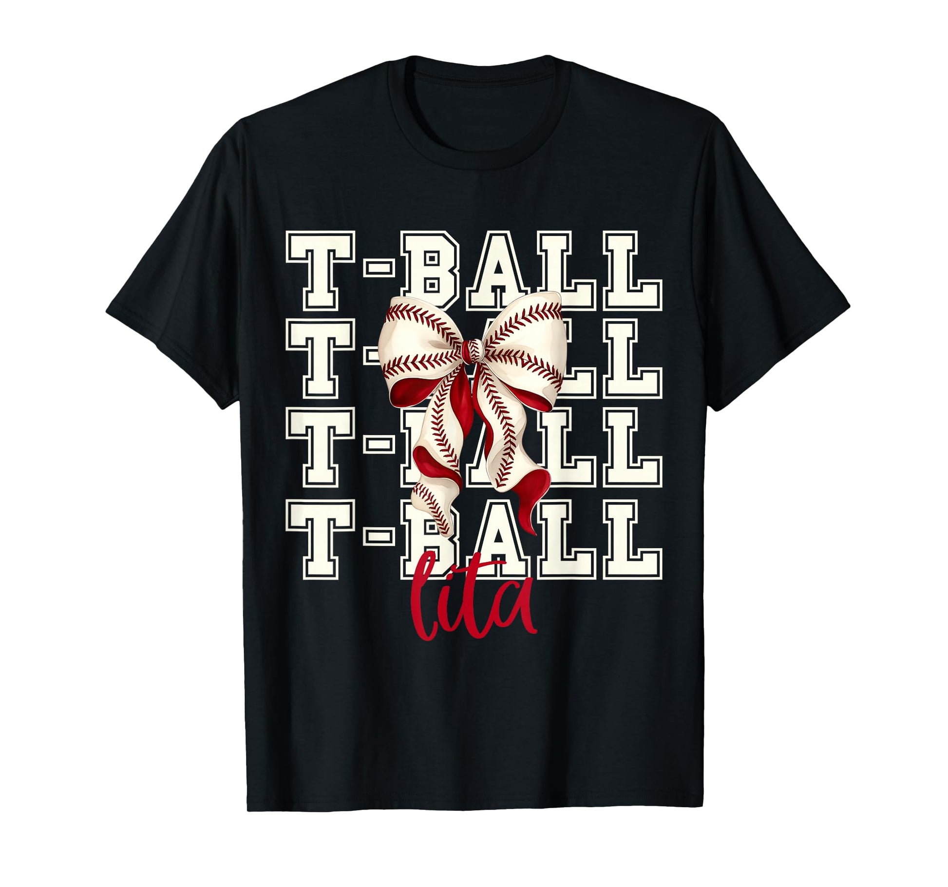 Tball Lita Teeball T Ball Coquette Baseball T-Shirt - Graphic Print Unisex - T-Shirt, Sweatshirt, Hoodie