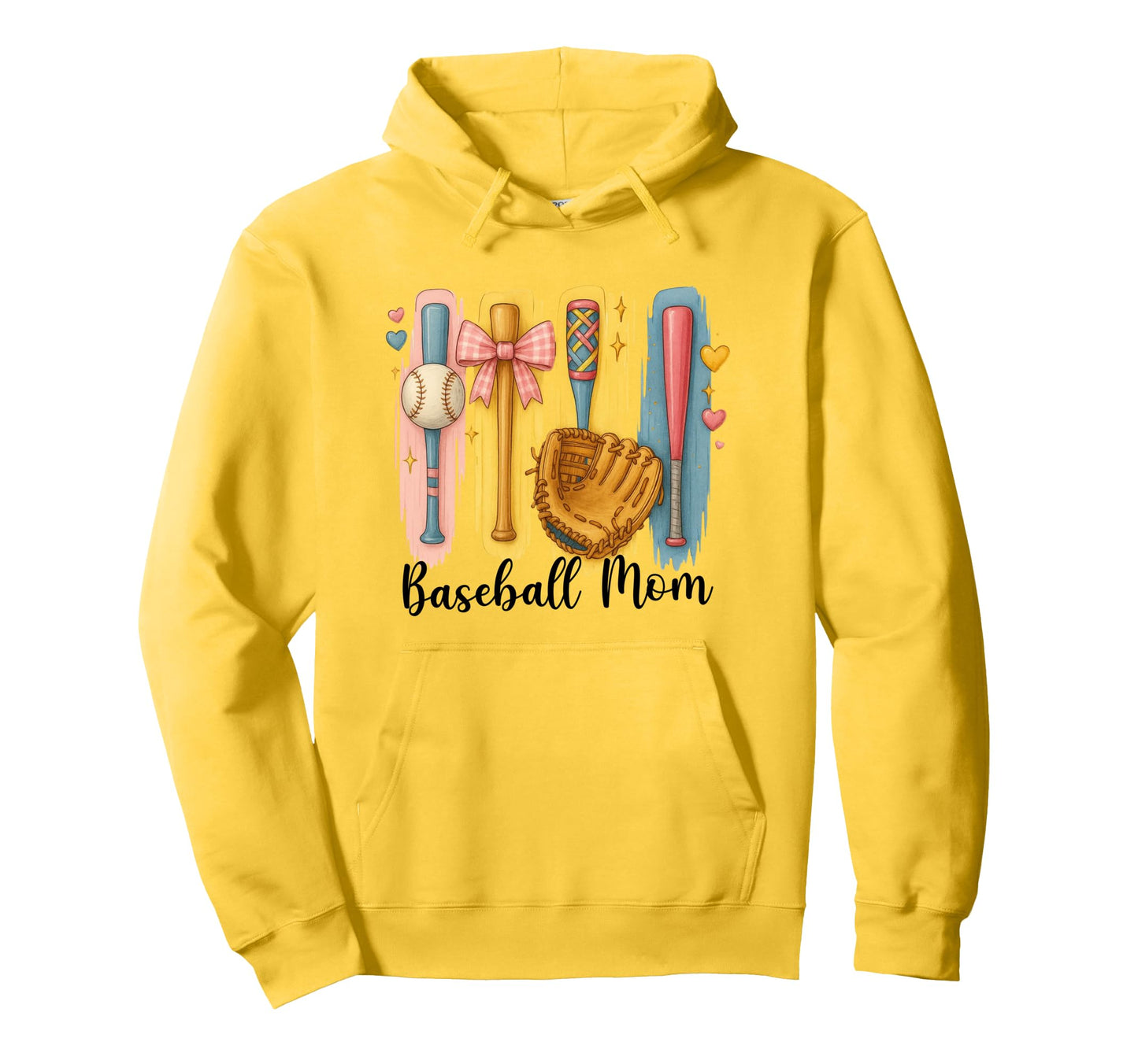 Baseball Mom Baseball Coquette Bat Hoodie - Trendy Graphic Unisex - T-Shirt, Sweatshirt, Hoodie