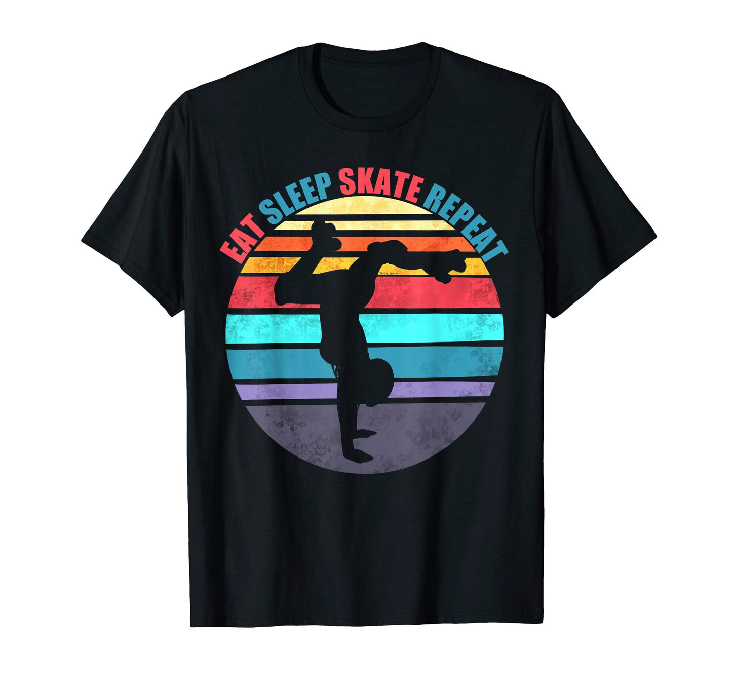 Eat Sleep Skate Repeat Fun Roller T-Shirt - Fun Novelty Design Unisex - T-Shirt, Sweatshirt, Hoodie