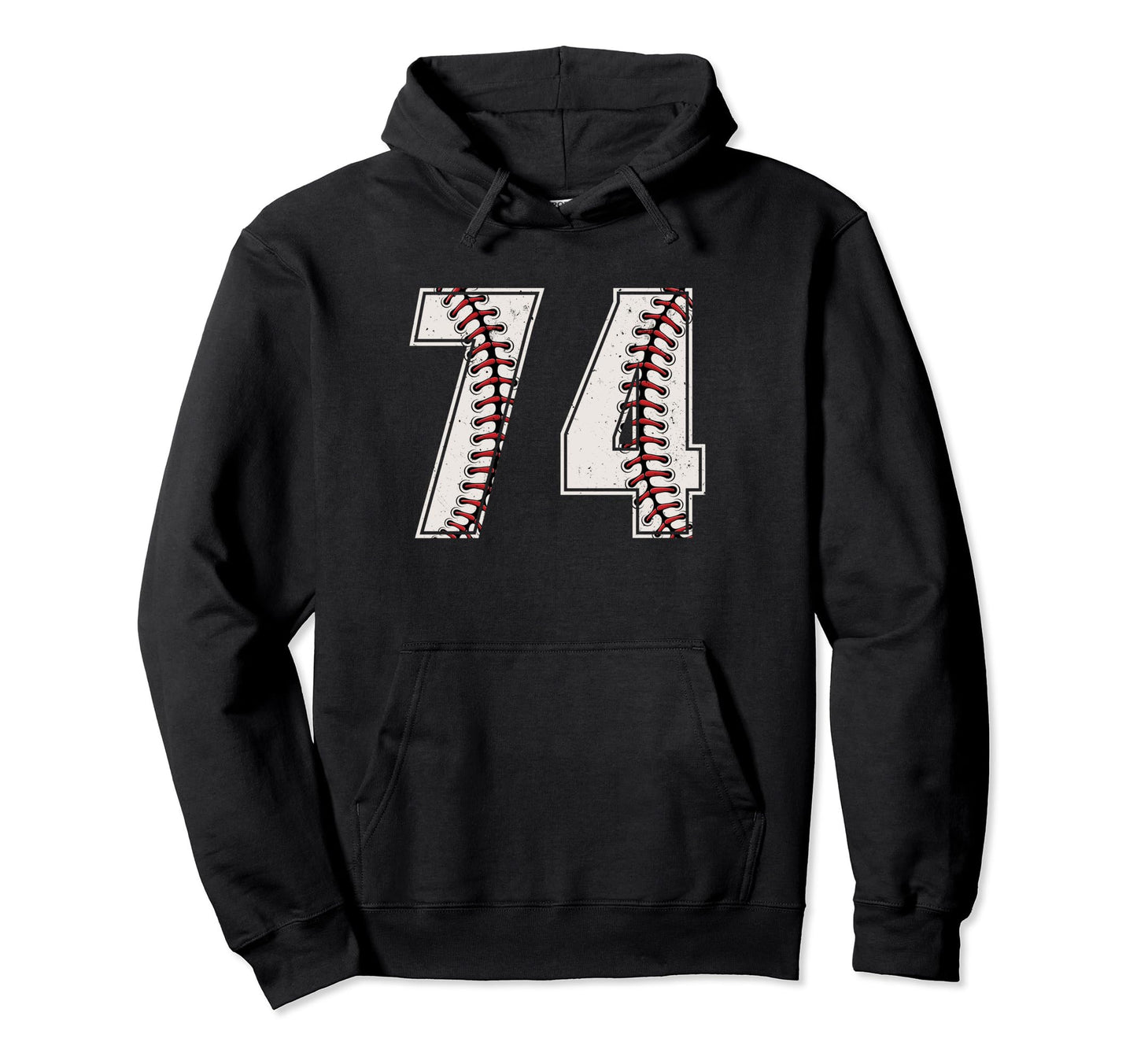 Baseball Player Number 74 Seventy Hoodie - Casual Everyday Wear for Adults - T-Shirt, Sweatshirt, Hoodie