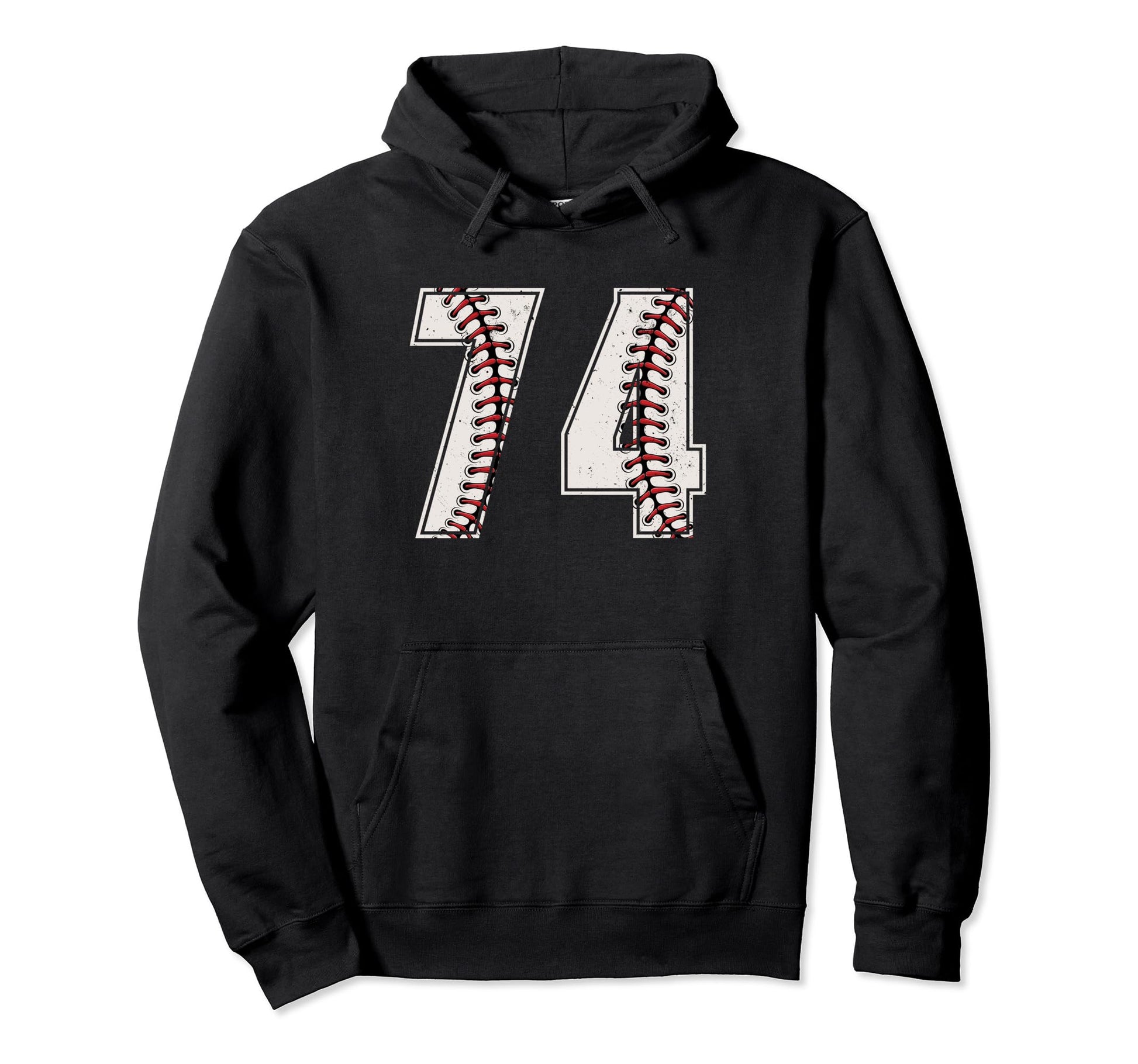 Baseball Player Number 74 Seventy Hoodie - Casual Everyday Wear for Adults - T-Shirt, Sweatshirt, Hoodie