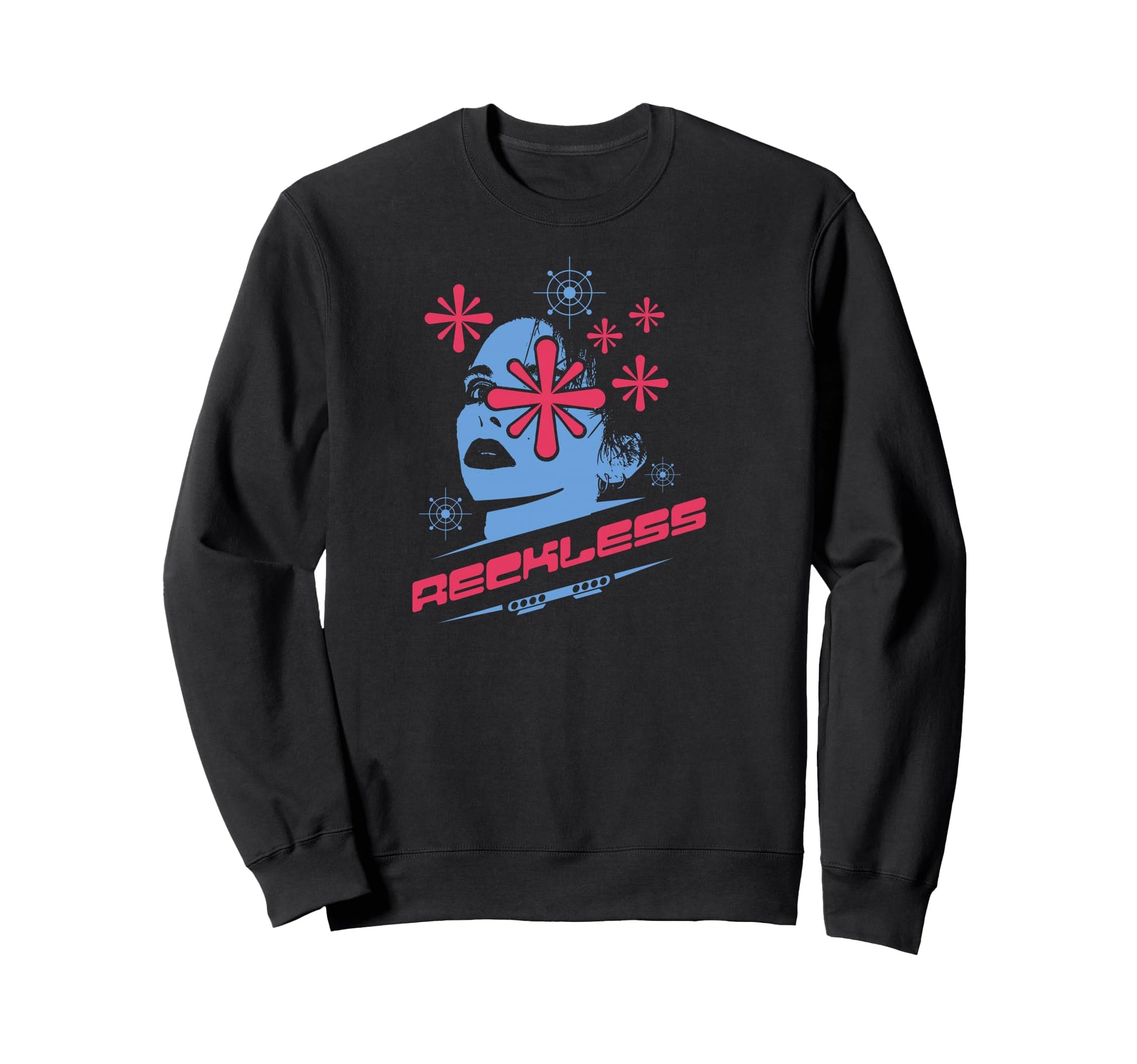 Y2K Reckless Bold Urban Graffiti Sweatshirt - Casual Everyday Wear Unisex - T-Shirt, Sweatshirt, Hoodie
