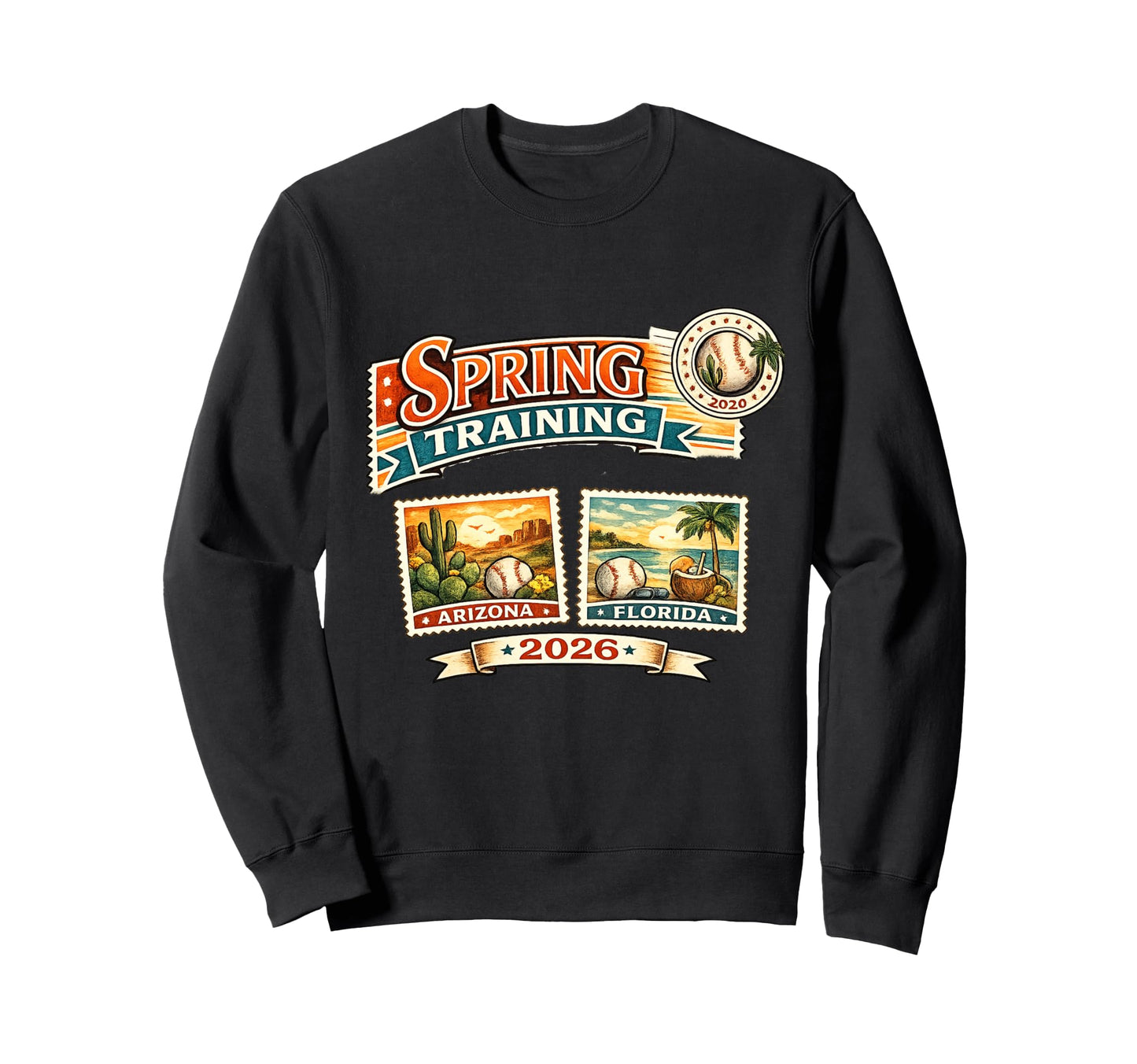 Spring Training 2026 Postcard Sweatshirt - Aesthetic Graphic for Adults - T-Shirt, Sweatshirt, Hoodie